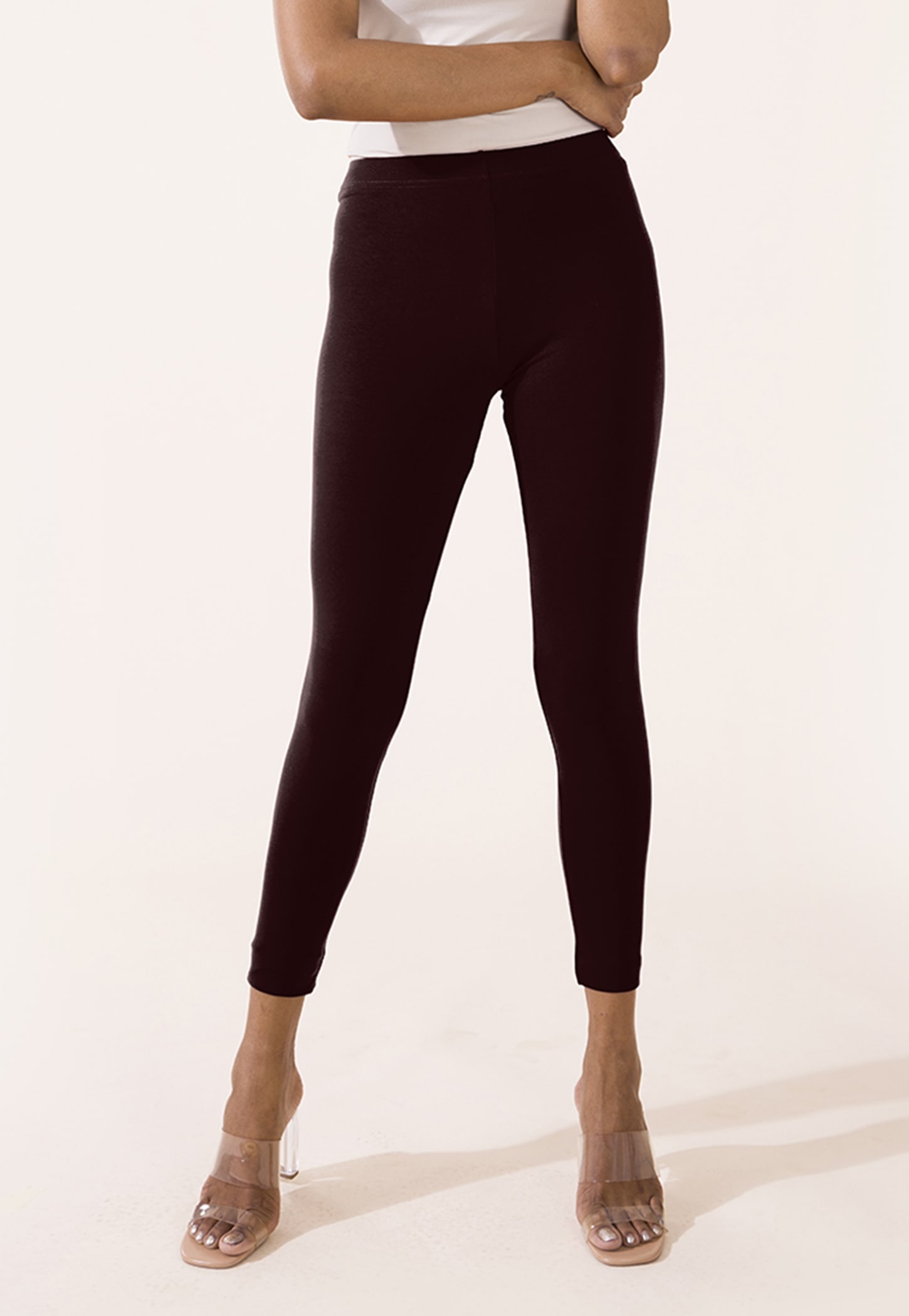 GO COLORS Women Solid Leggings-picture-41
