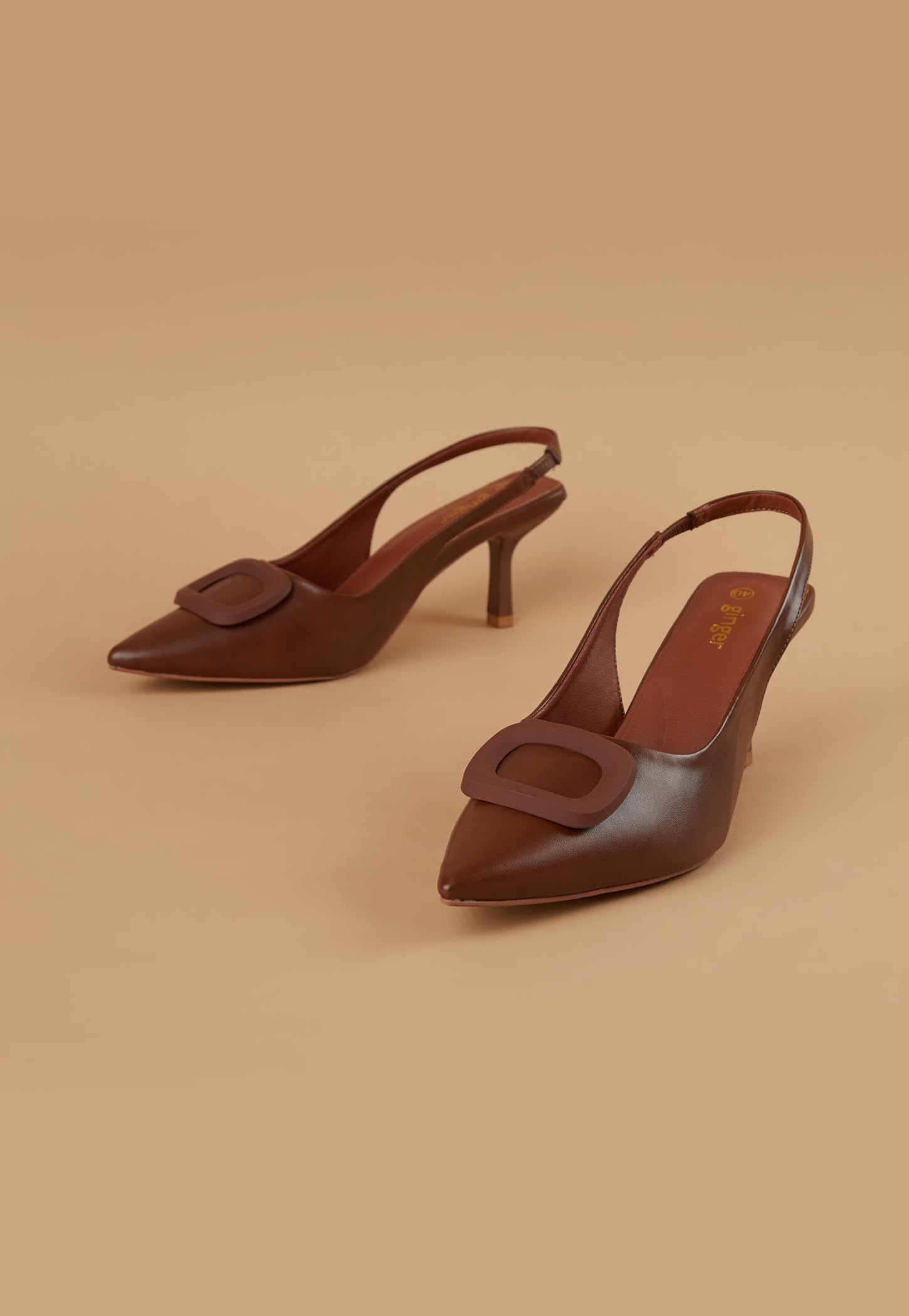 GINGER Slingback Pumps with Geometric Accent-picture-18
