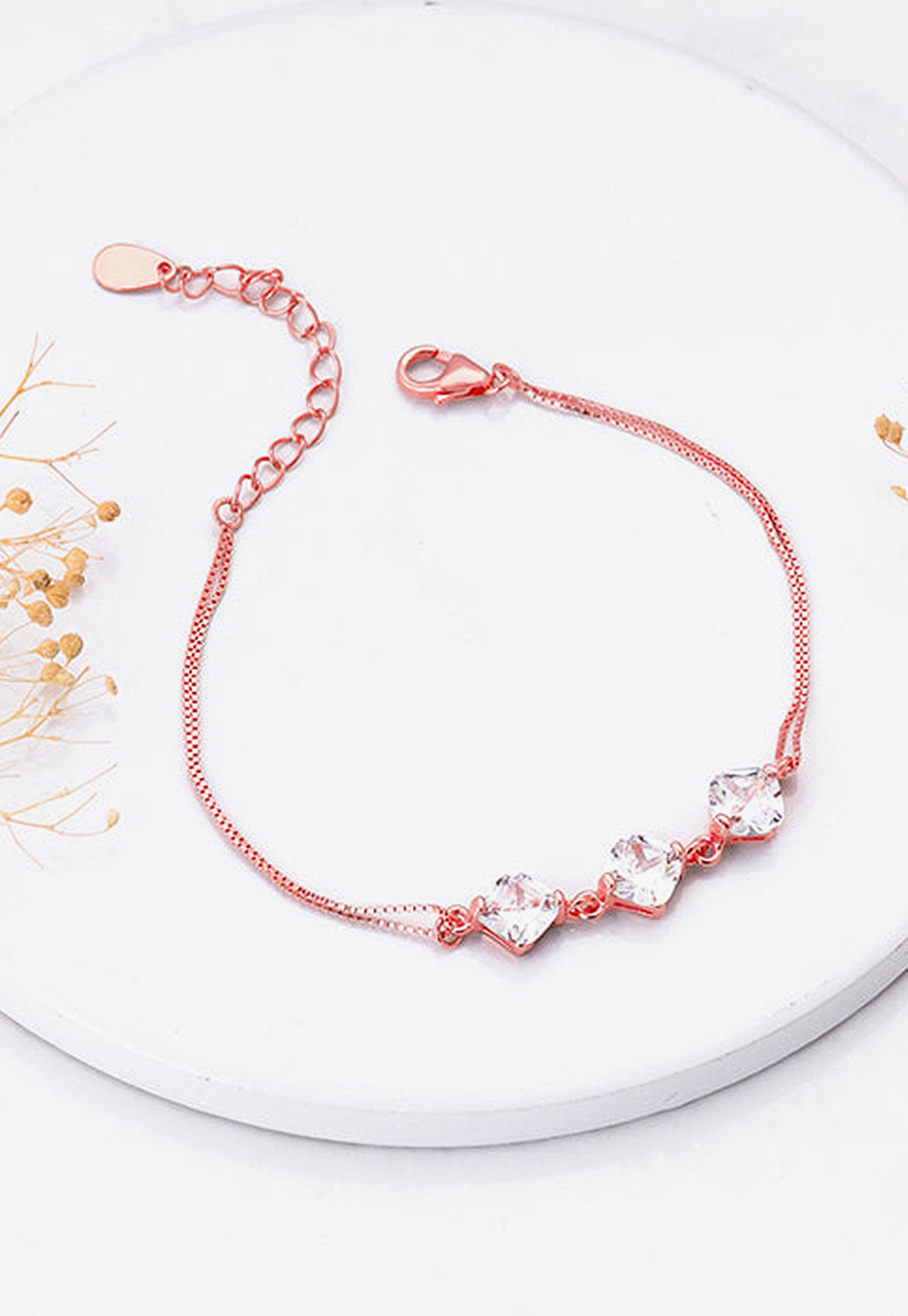 GIVA Sterling Silver Zircon Bracelet-picture-17
