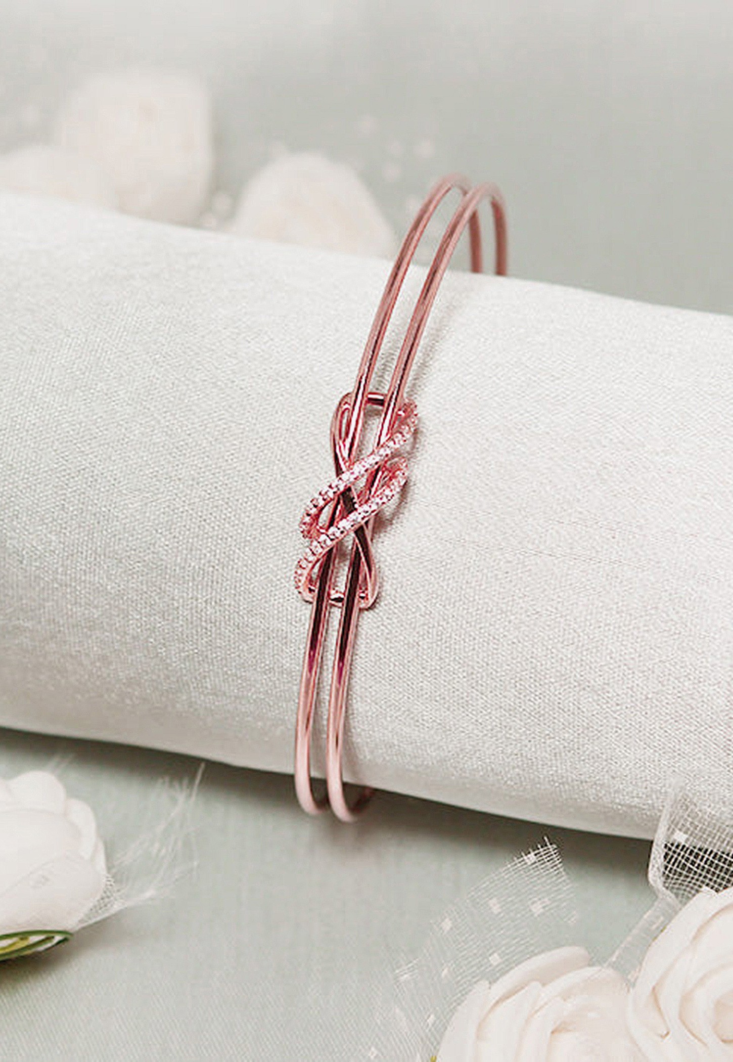 GIVA Sterling Silver Dual Entangle Bracelet