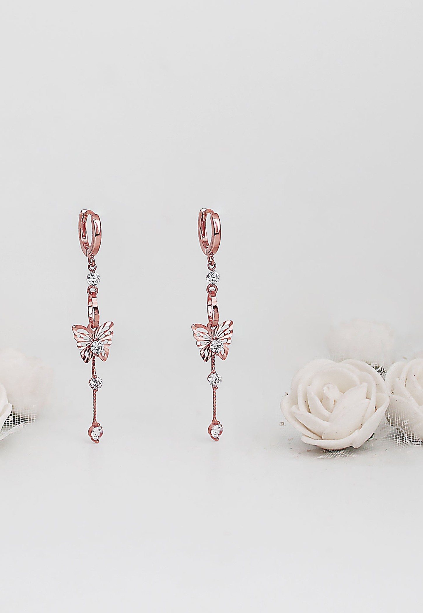 GIVA Sterling Silver Charming Butterfly Earrings-image-5