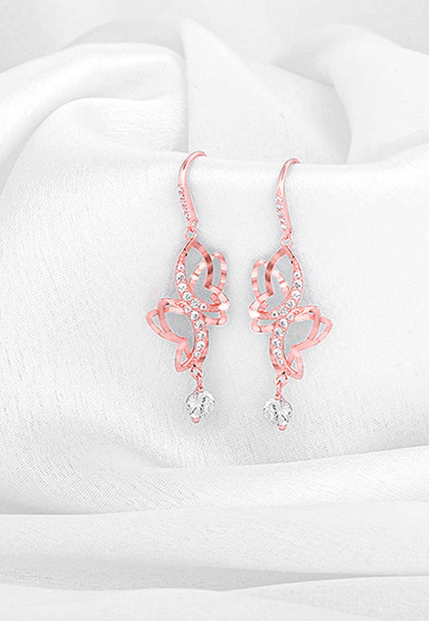 GIVA Sterling Silver Butterfly Drop Earrings-image-13