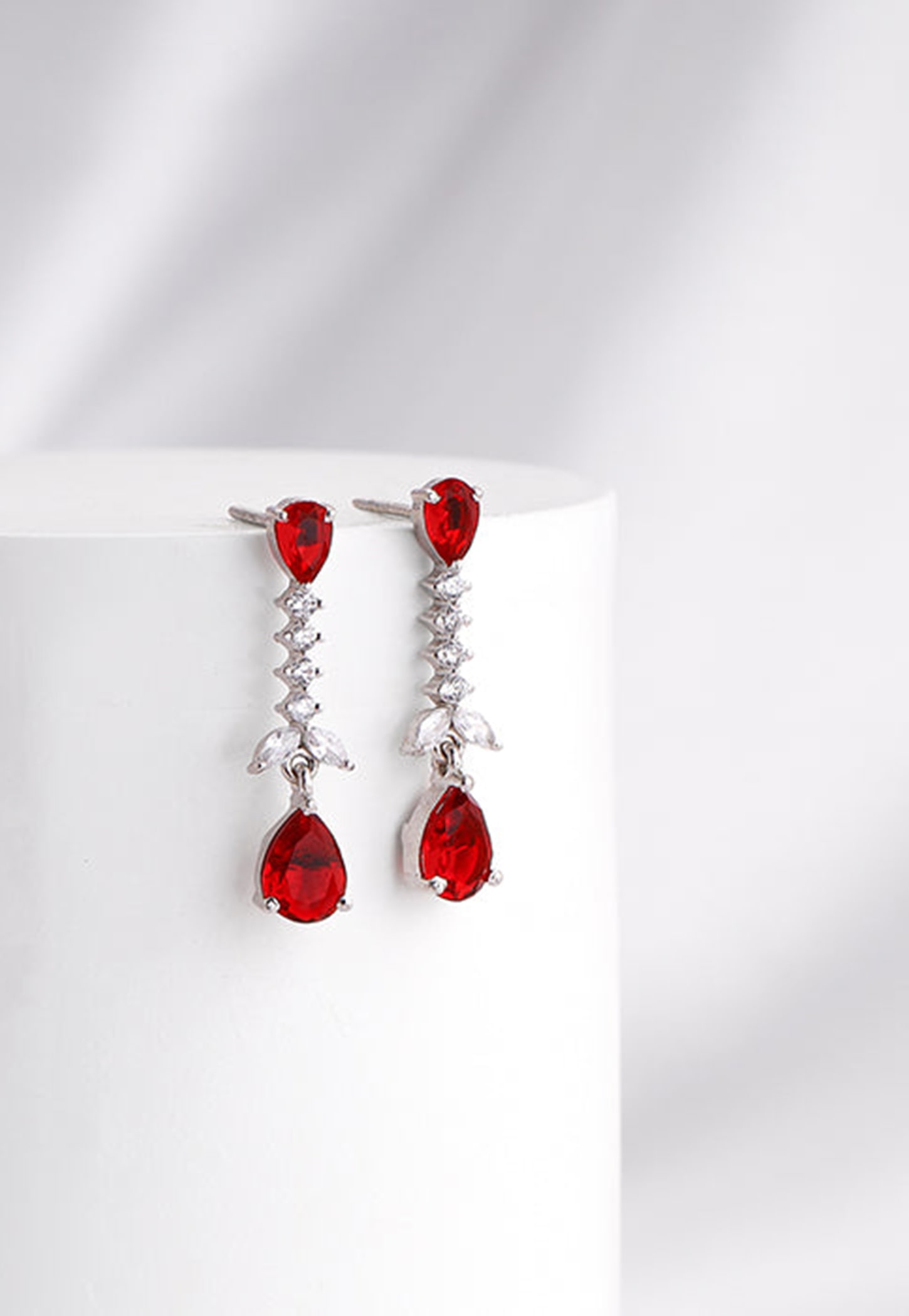 GIVA Sterling Silver Better Half Drop Earrings-image-13