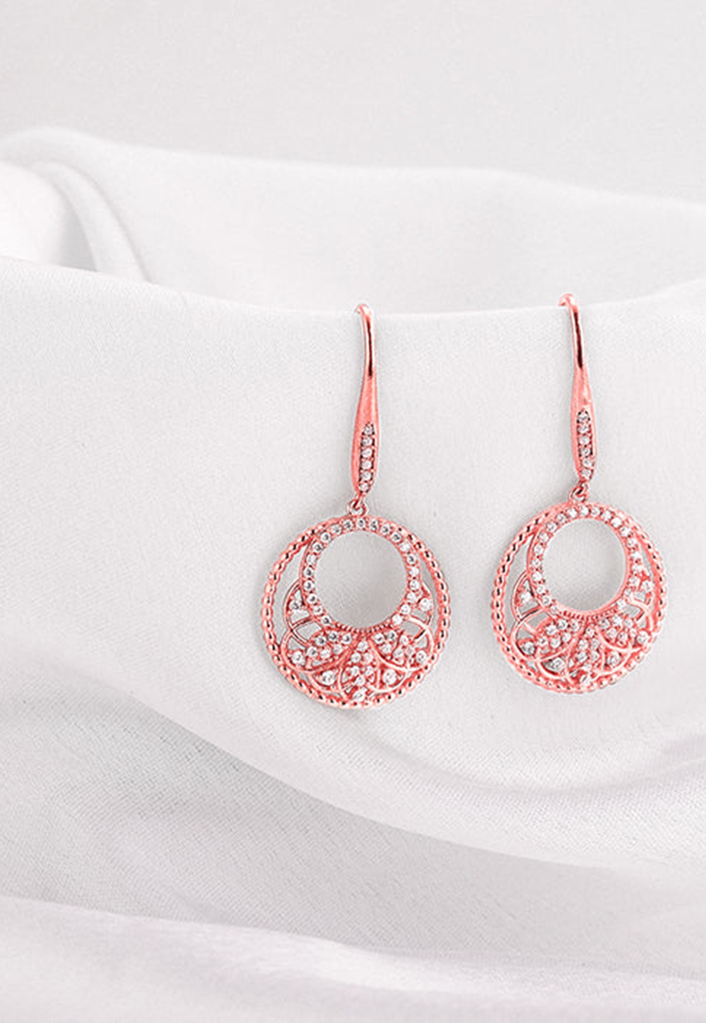 GIVA Sterling Silver Crescent Drop Earrings-image-10