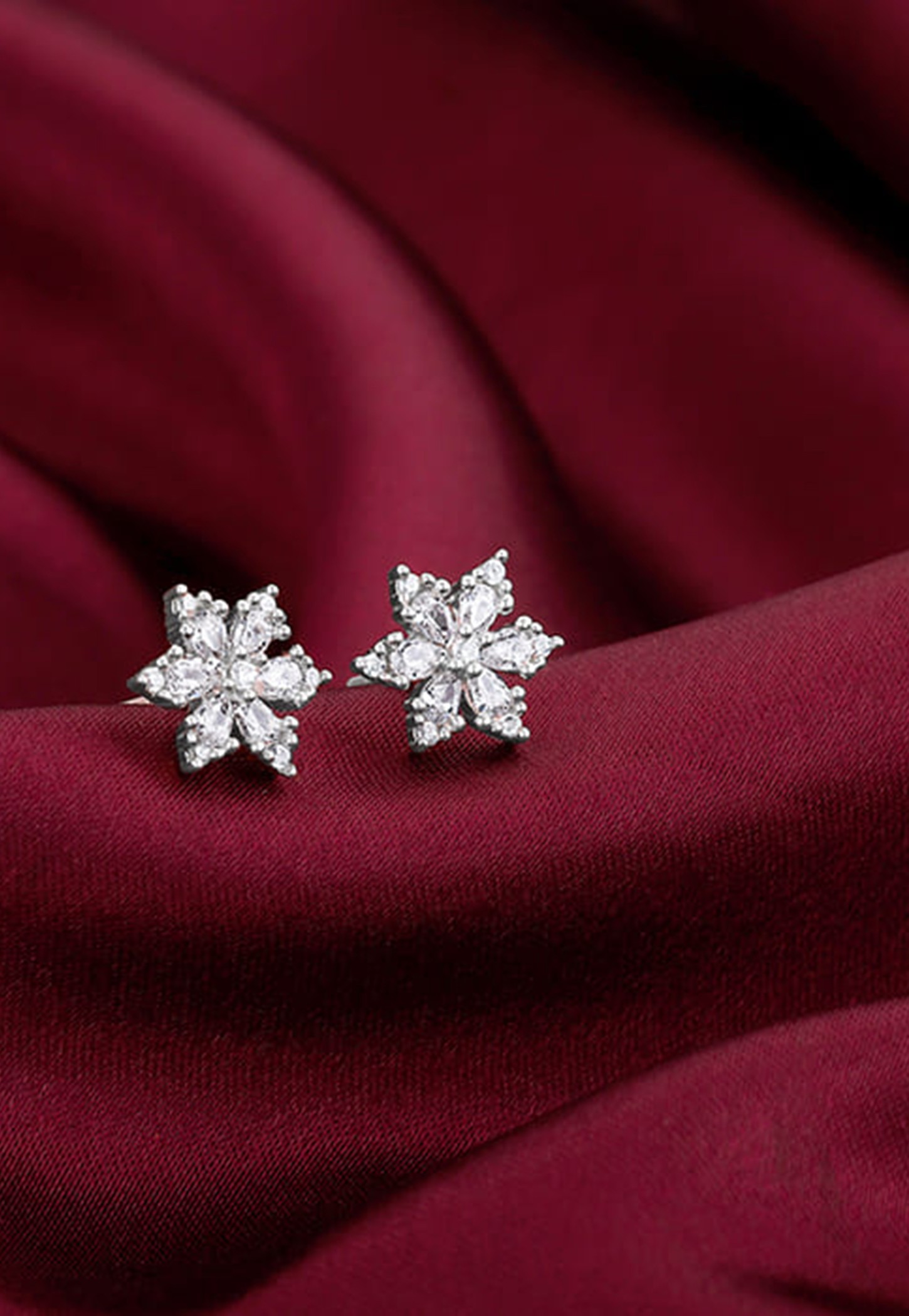 GIVA Sterling Silver Floral Studs-image-18