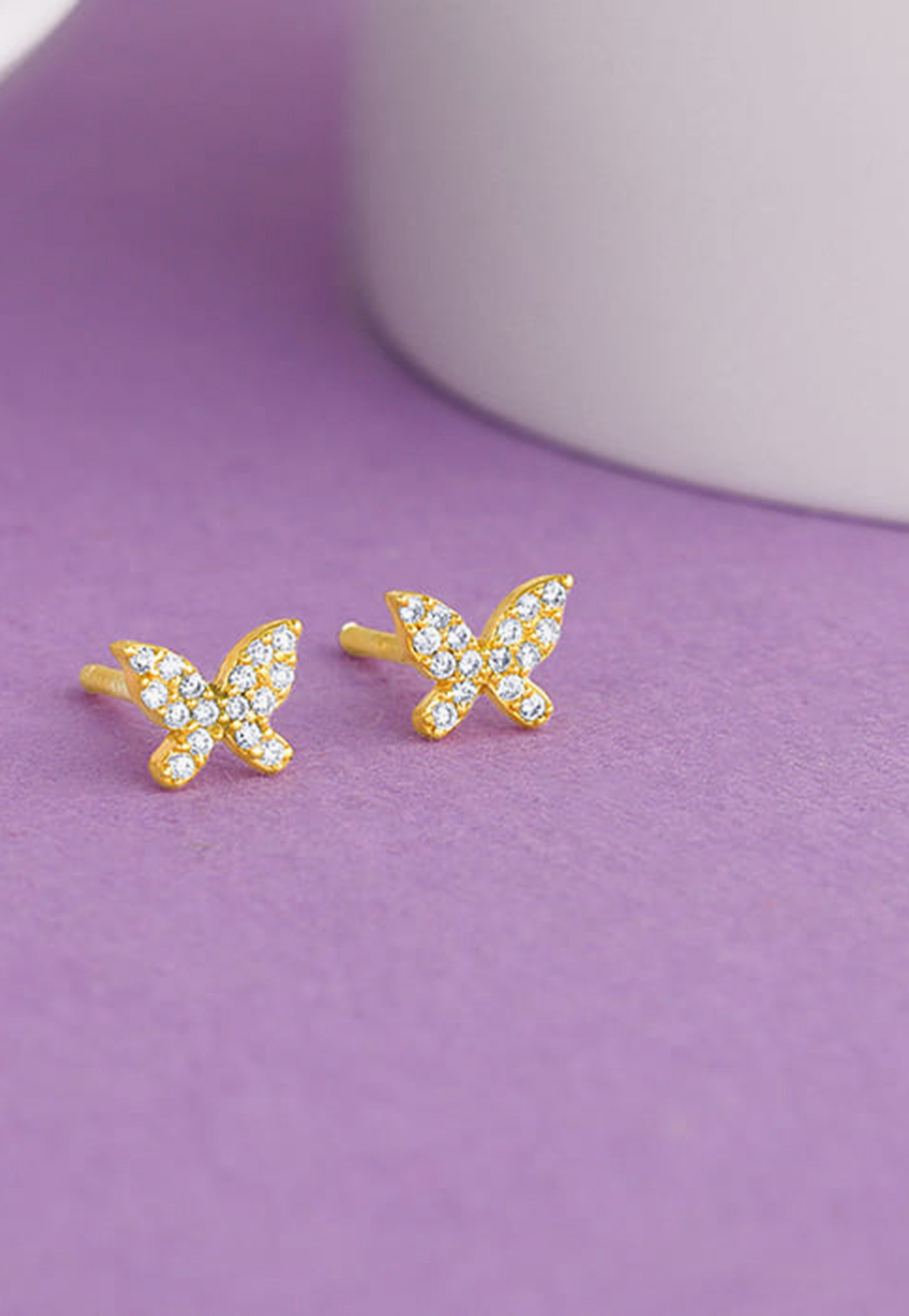 GIVA Butterfly Embellished Sterling Silver Studs-picture-19