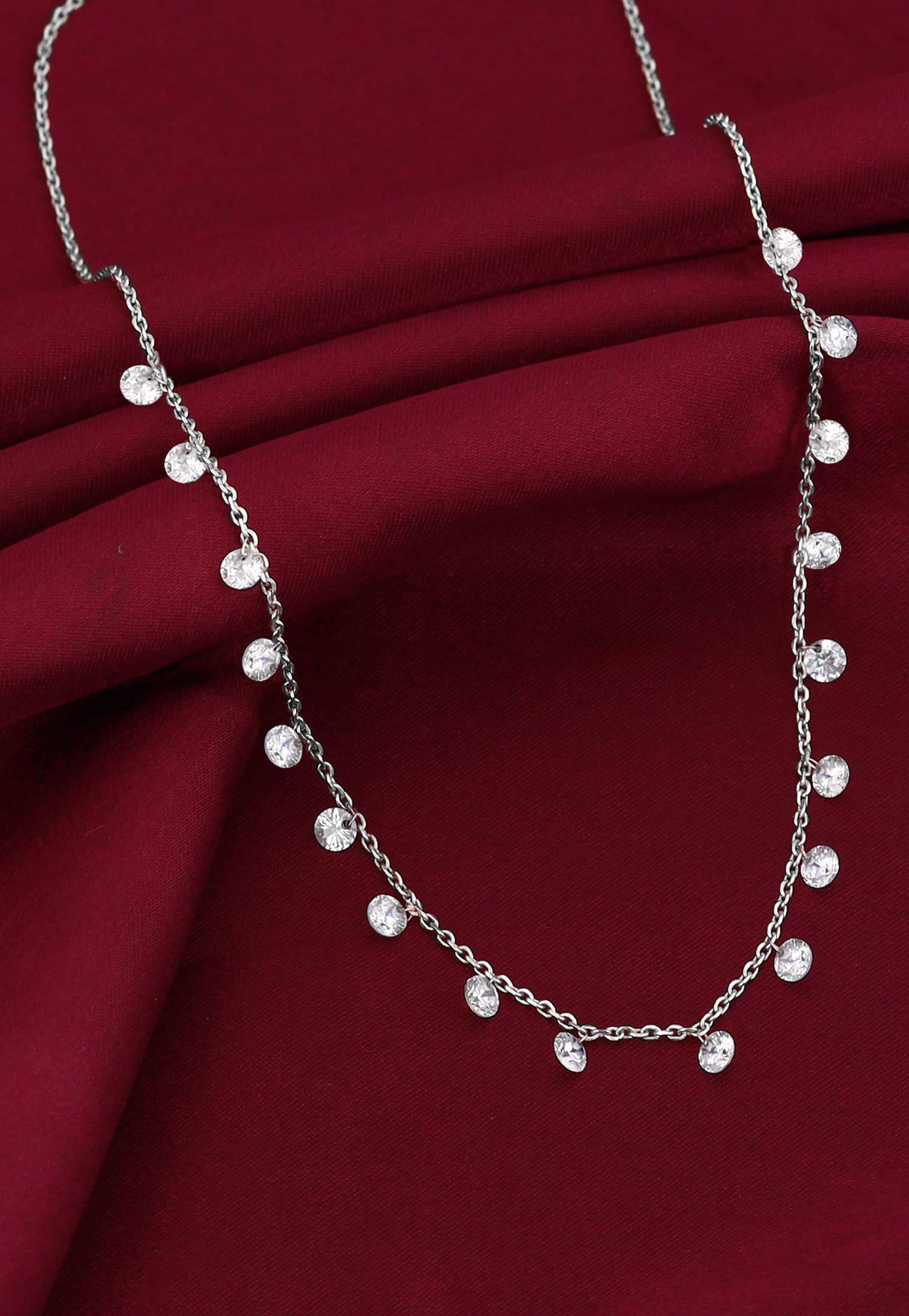 GIVA Sterling Silver Queens Charms Necklace-picture-36