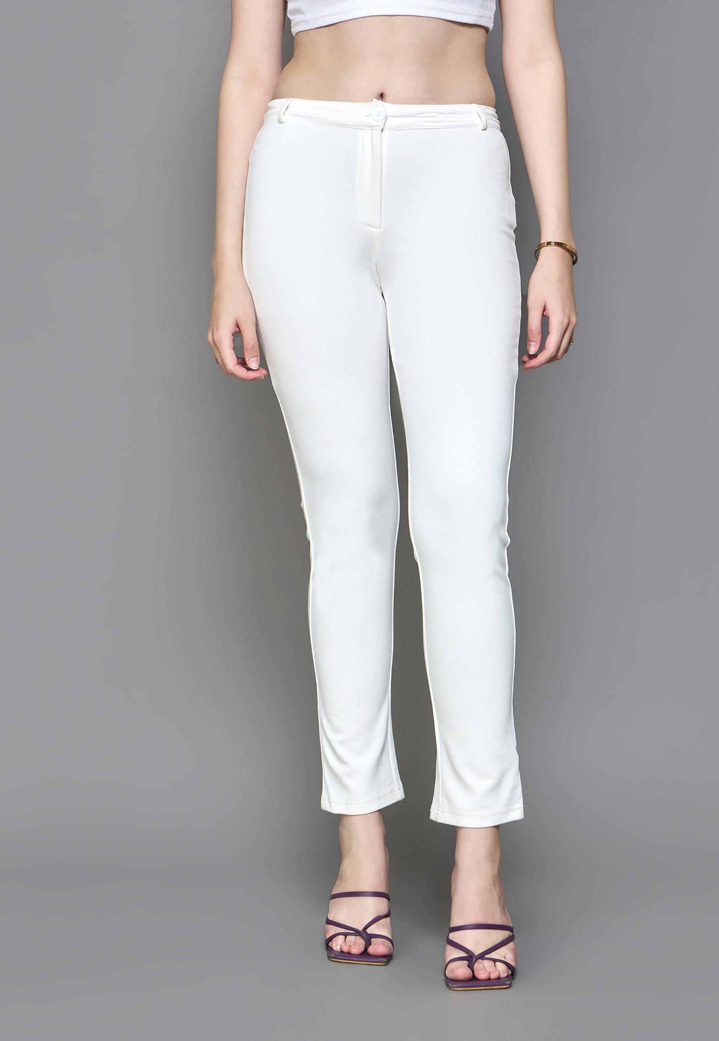 AND Solid Slim Fit Trousers-picture-35