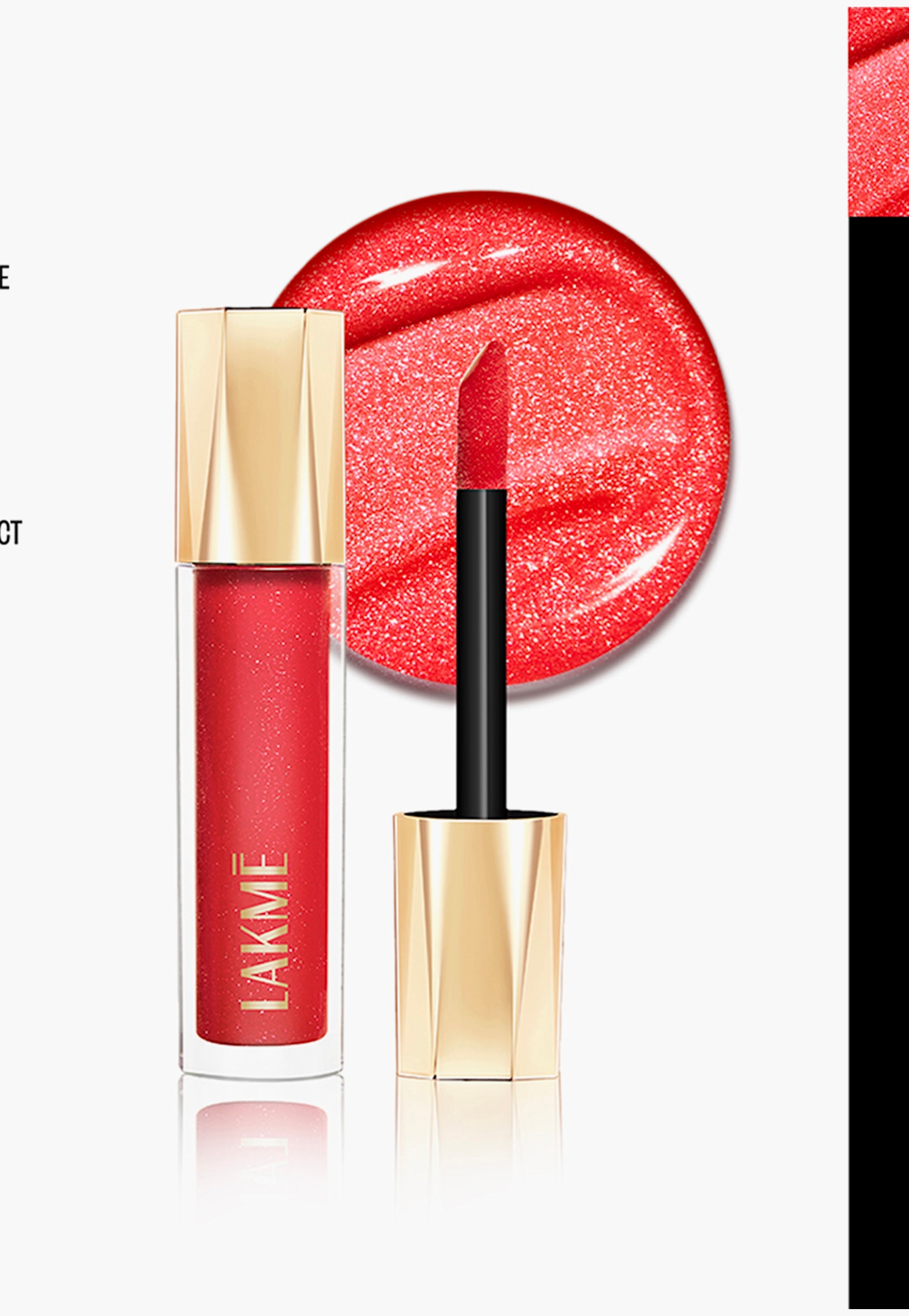 LAKME Glitterati Lip Glaze - 101 Scarlet Spritzer - 5ml-picture-17