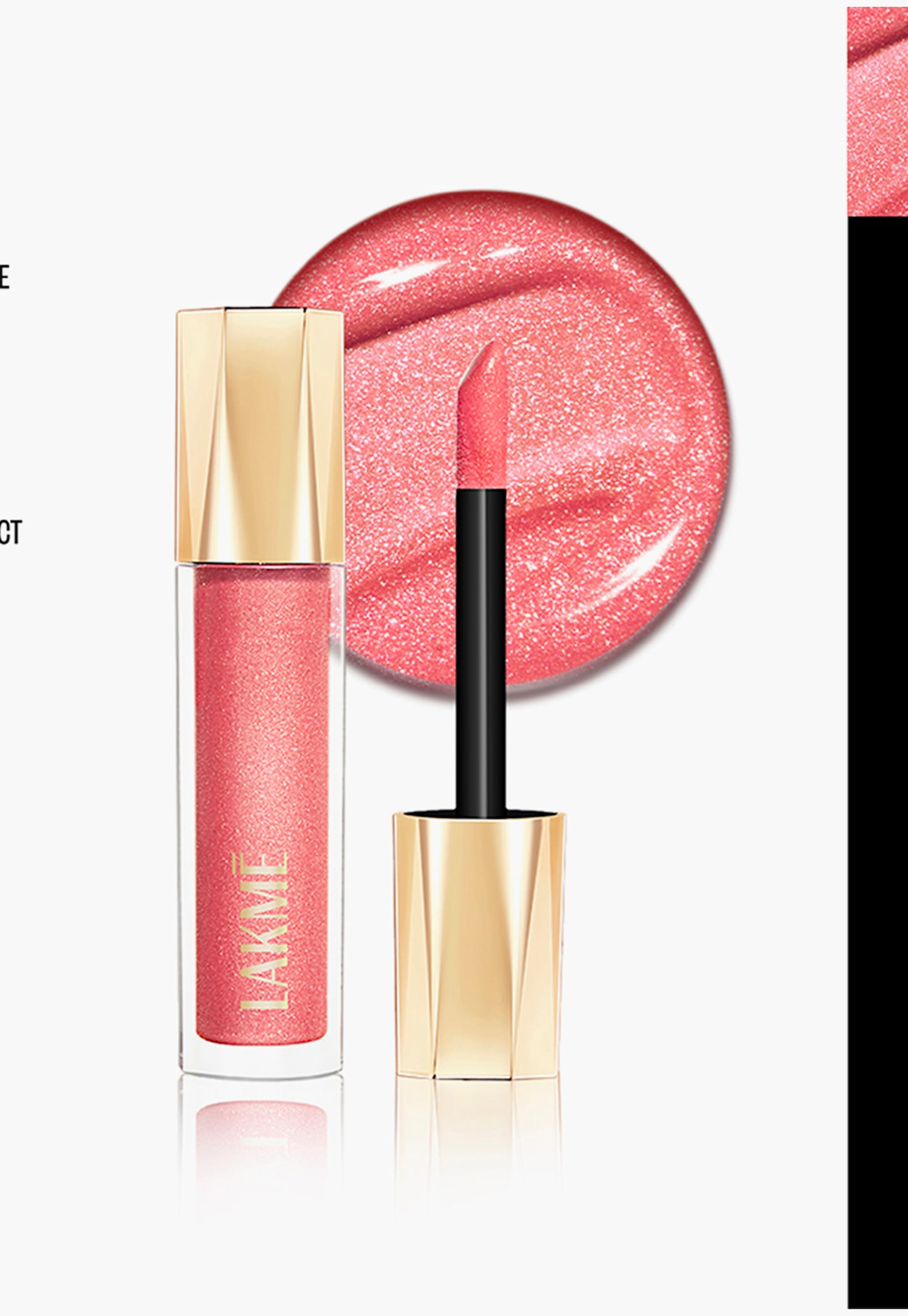 LAKME Glitterati Lip Glaze - 201 Pink Champagne - 5ml-picture-27