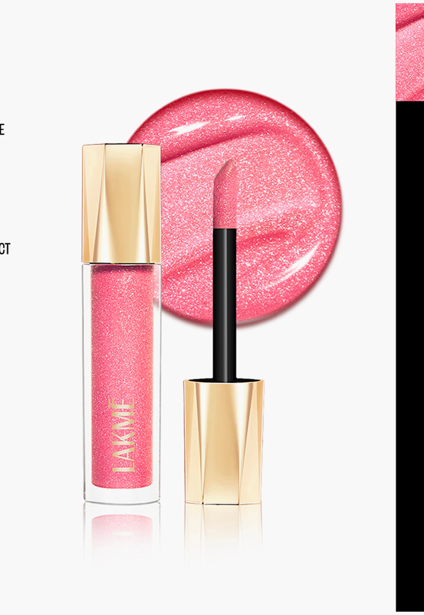 LAKME Glitterati Lip Glaze - 203 Hot Pink Cosmo - 5ml-picture-24