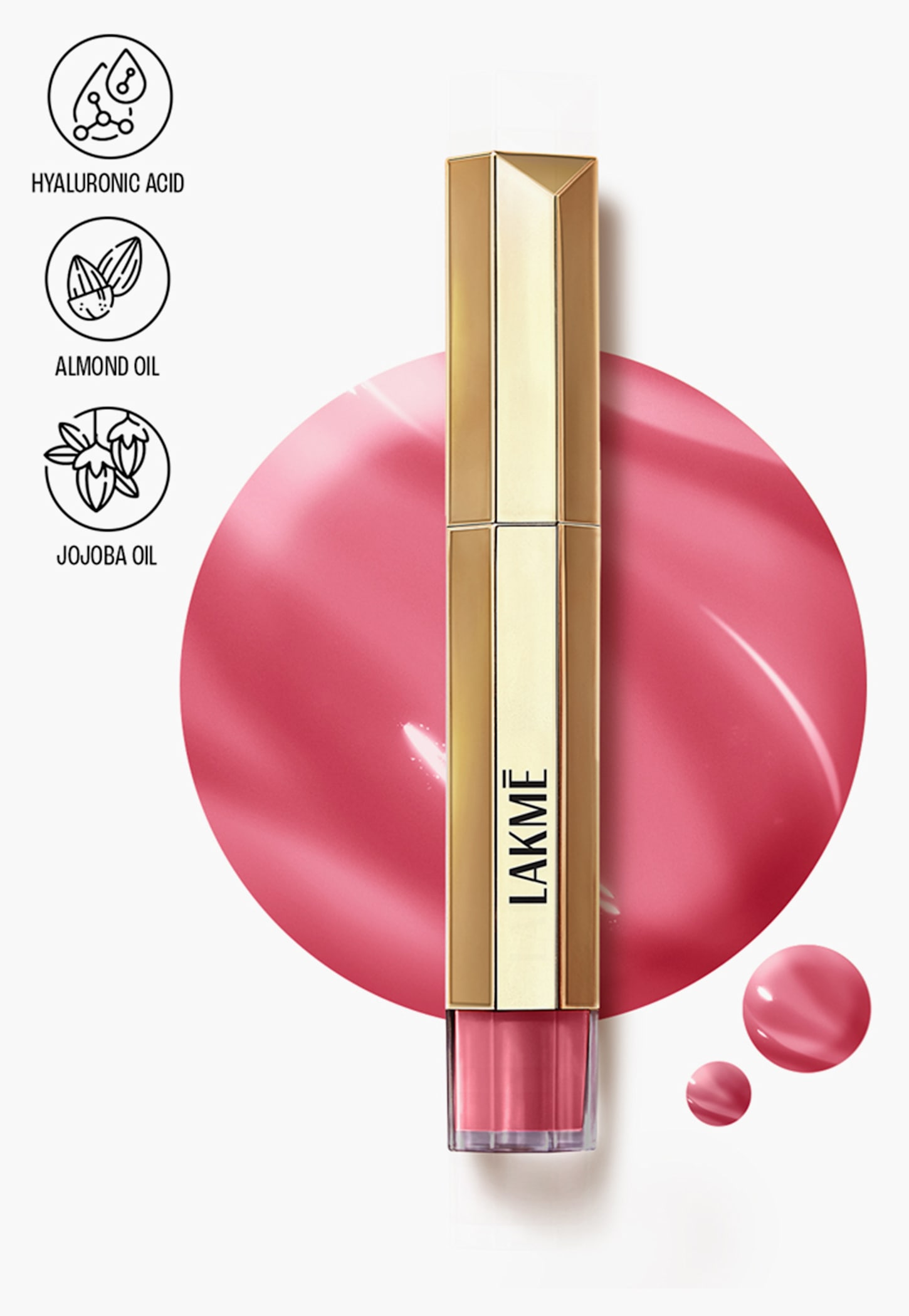 LAKME 9 to 5 Overtime Shine Tinted Lip Oil - Frosted Pink - 5.3ml-picture-28