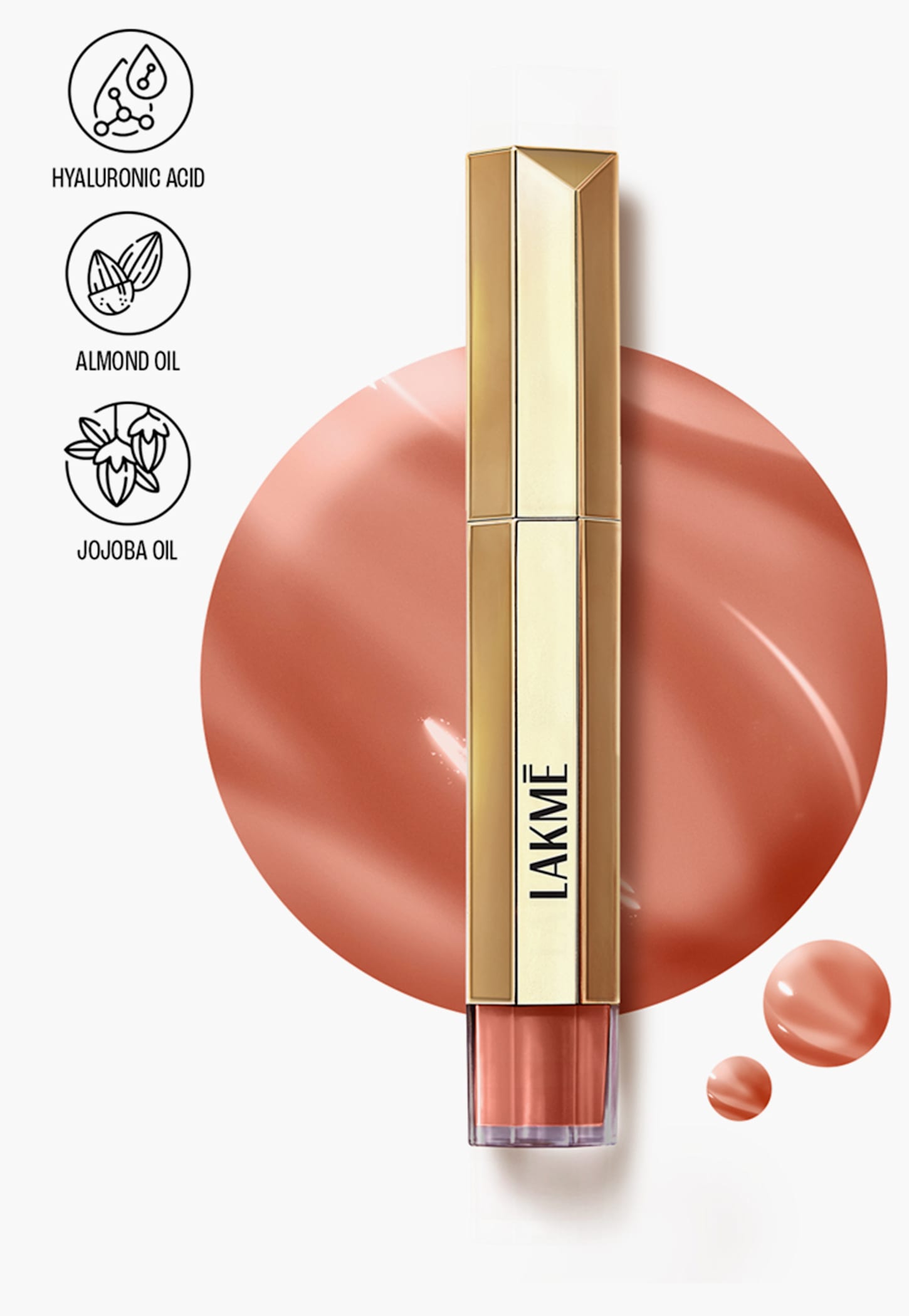 LAKME 9 to 5 Overtime Shine Tinted Lip Oil - Everyday Nude - 5.3ml-picture-54