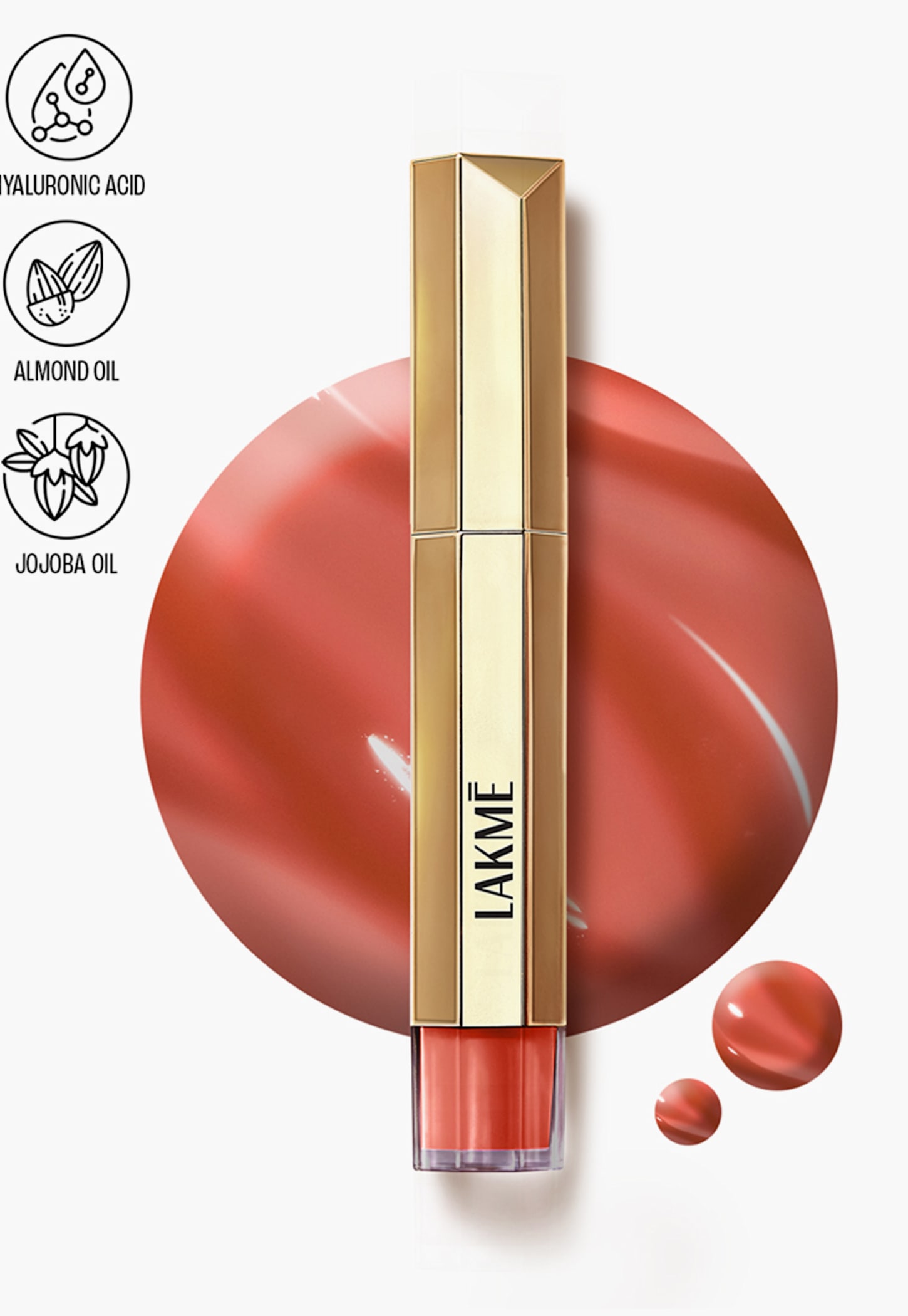 LAKME 9 to 5 Overtime Shine Tinted Lip Oil - Coral Charm - 5.3ml-picture-26