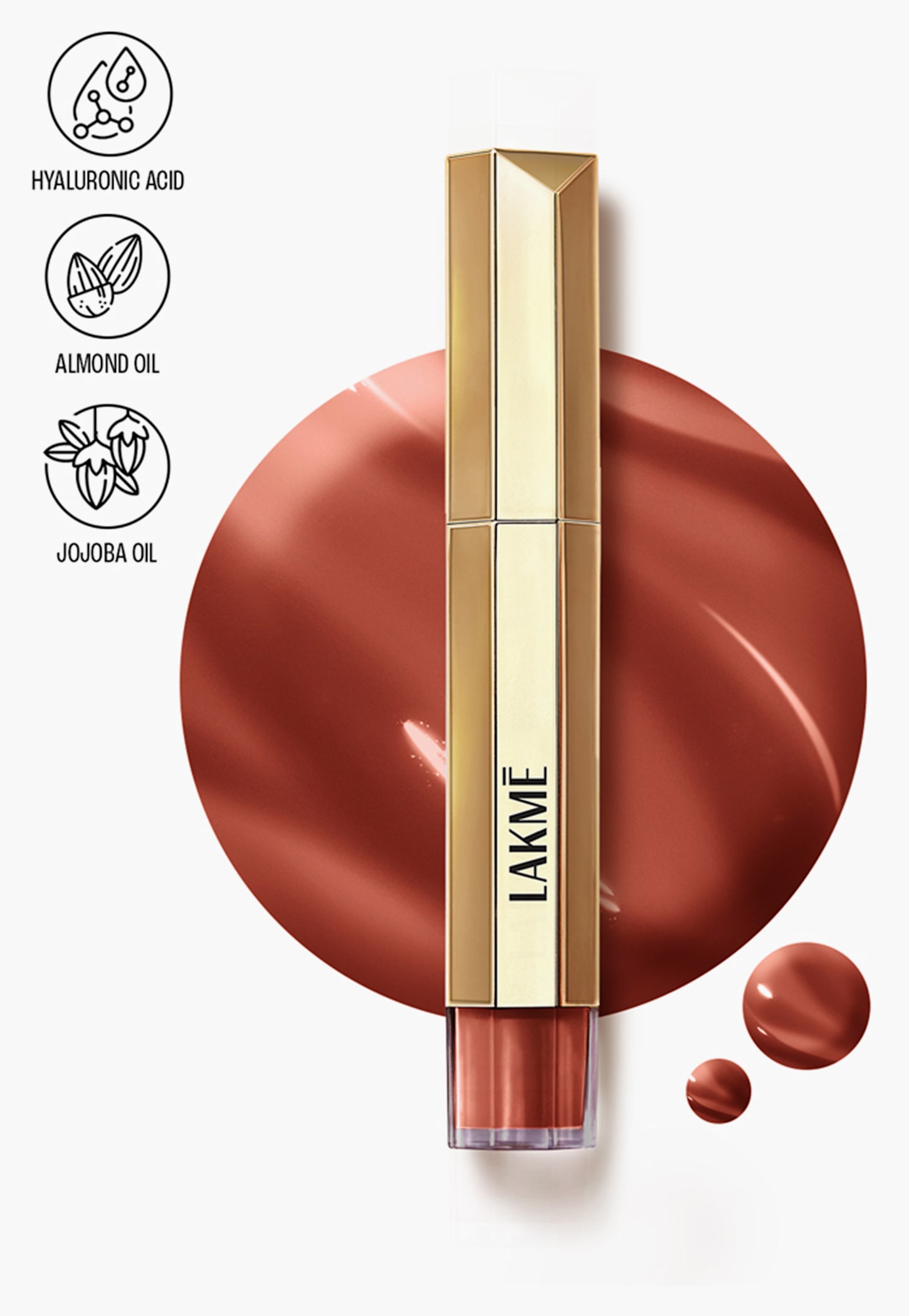 LAKME 9 to 5 Overtime Shine Tinted Lip Oil - Cocoa Truffle - 5.3 ml-image-2