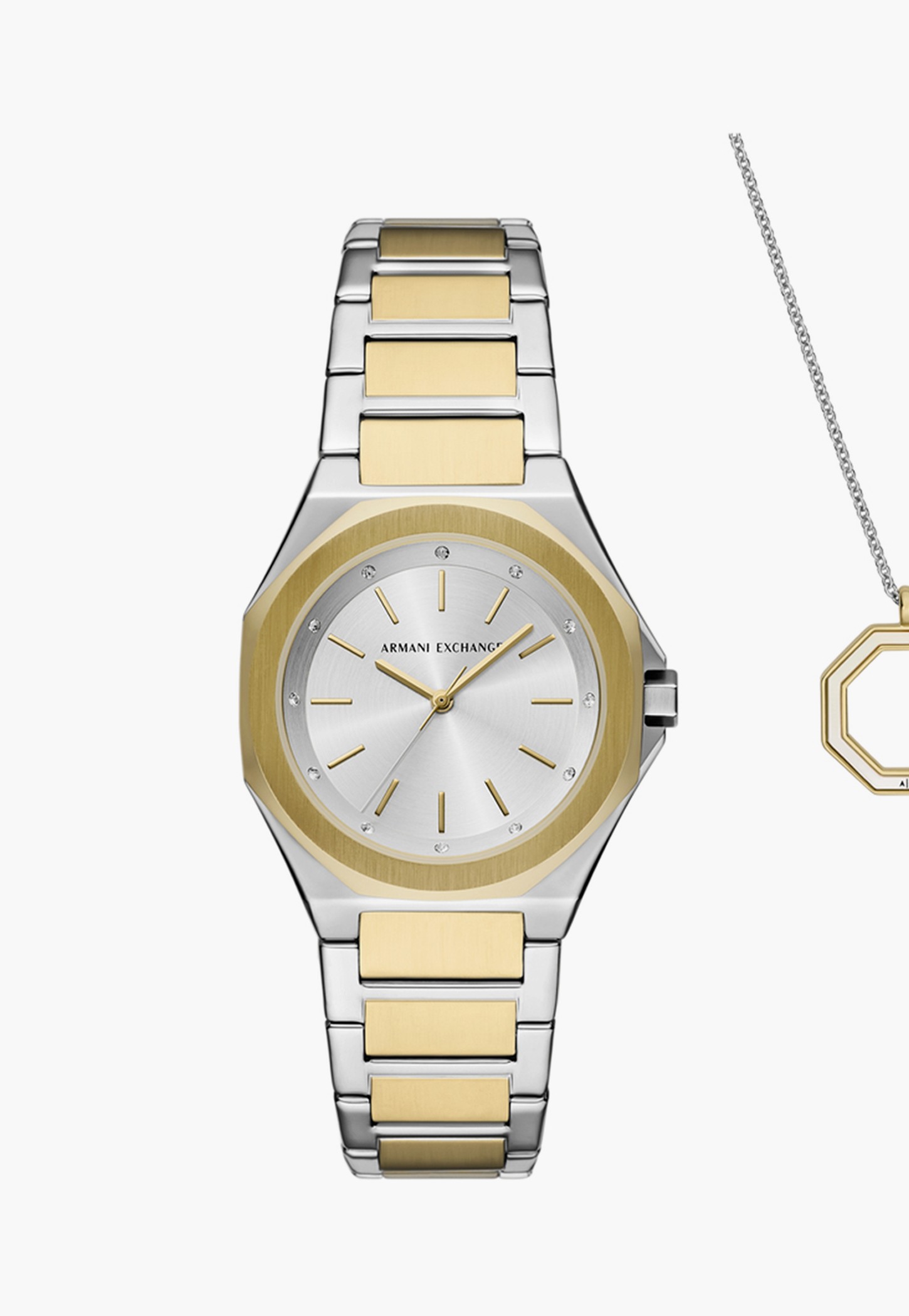 ARMANI EXCHANGE Two Tone Analog Watch Set - AX7161SET-image-35