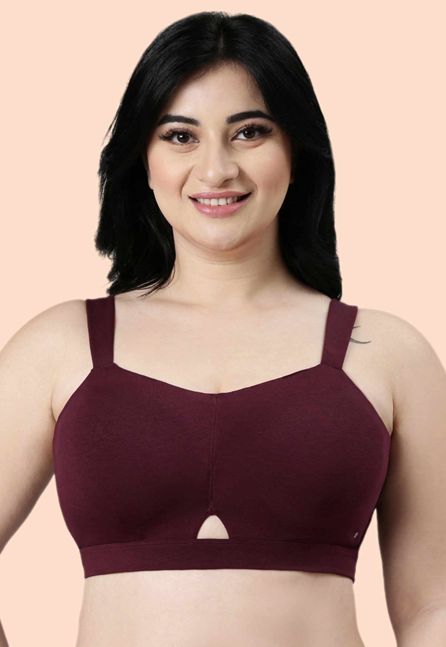 ENAMOR Solid Padded Non-Wired Minimizer Bra-picture-31