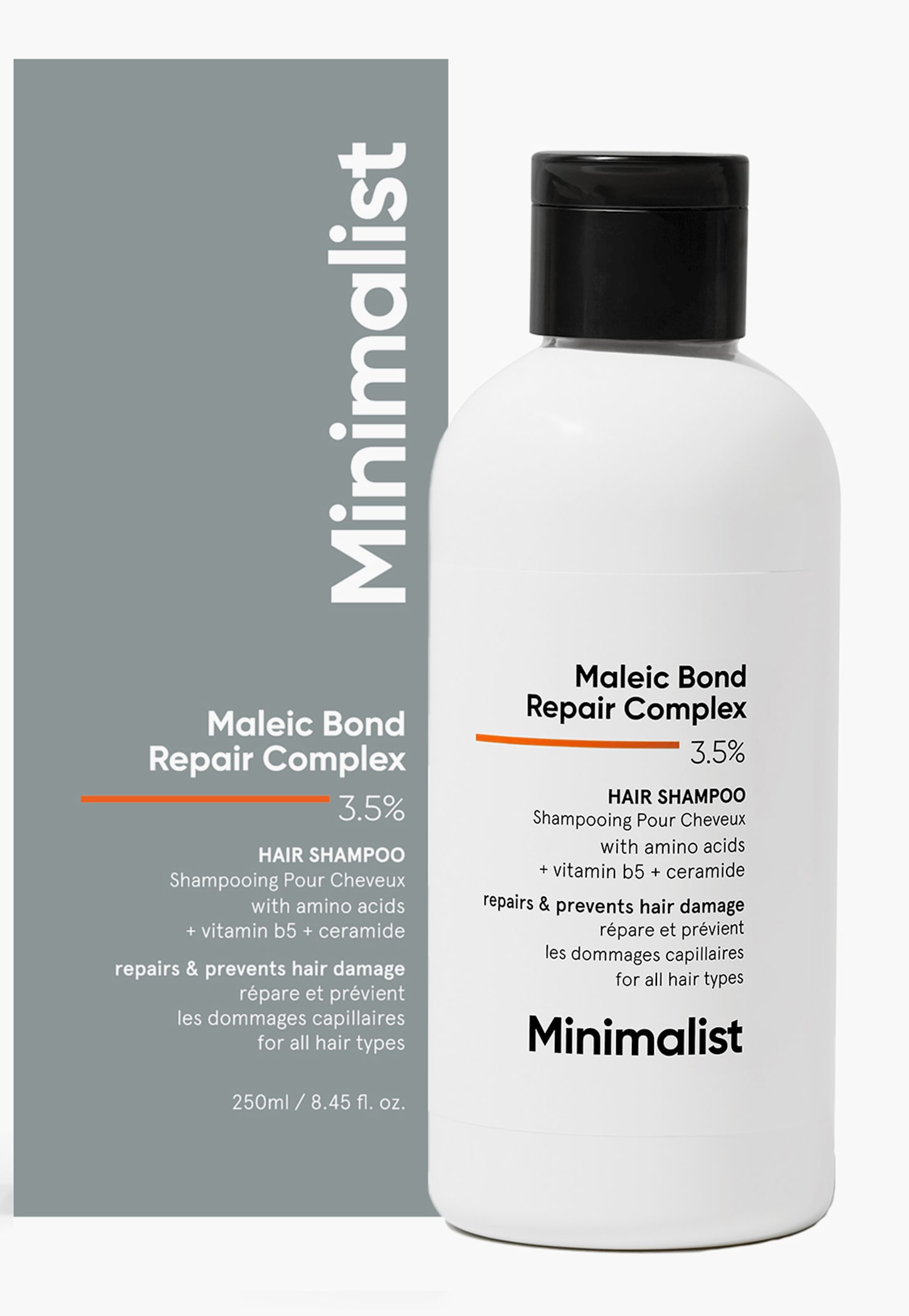 MINIMALIST Maleic Bond Repair Complex 3.5 Percent Hair Shampoo - 250ml-image-29