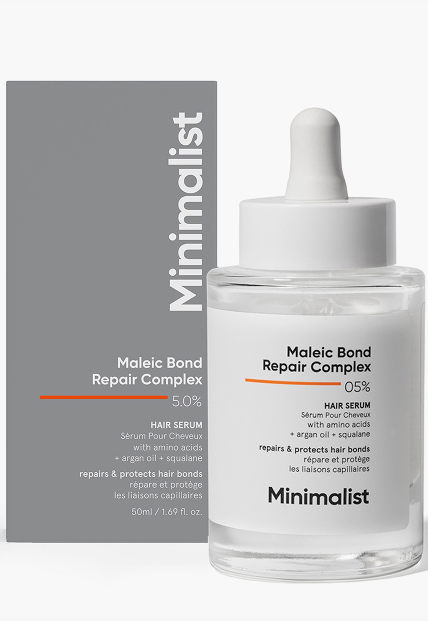 MINIMALIST Maleic Bond Repair Complex 05 Percent Hair Serum - 50ml-picture-26