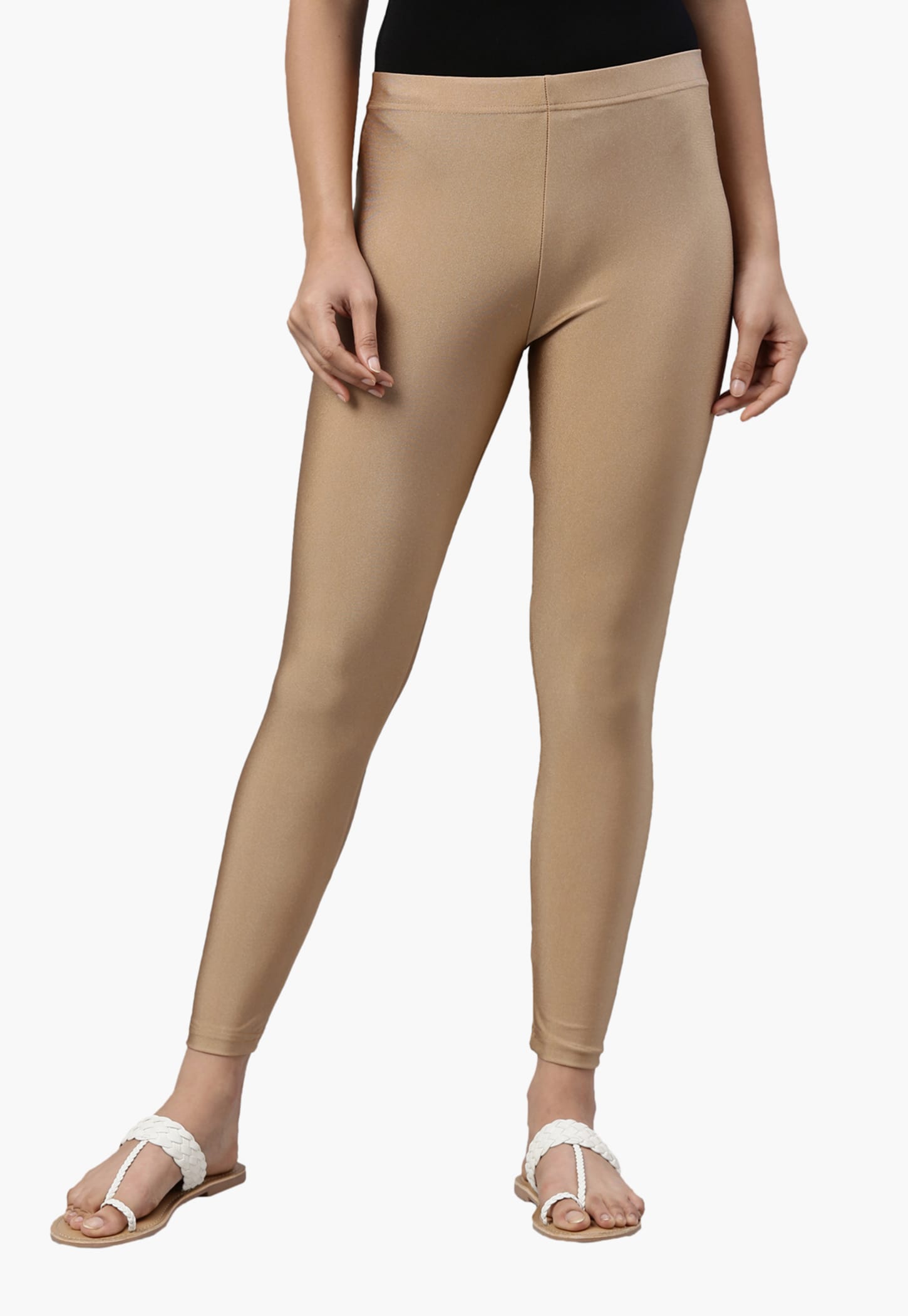 GO COLORS Solid Ankle-Length Leggings-picture-28