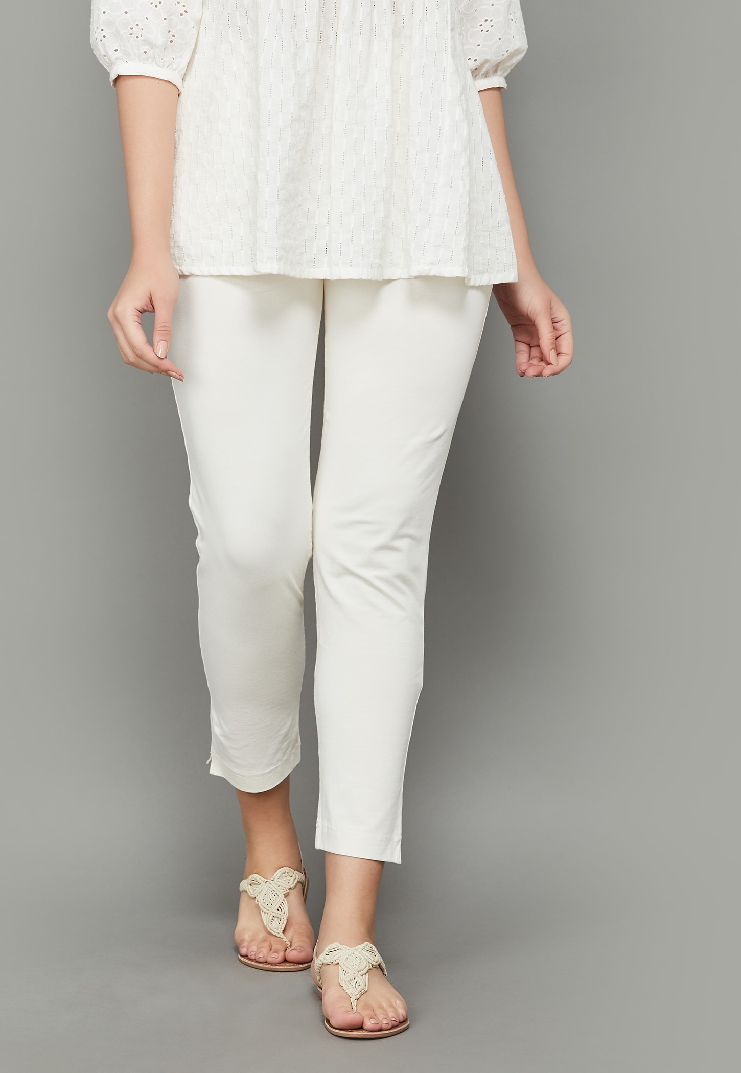 GO COLORS Solid Straight Pants-image-48