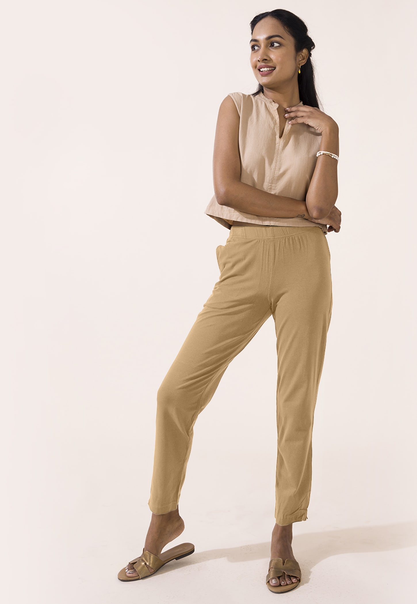 GO COLORS Solid Straight Pants-picture-47
