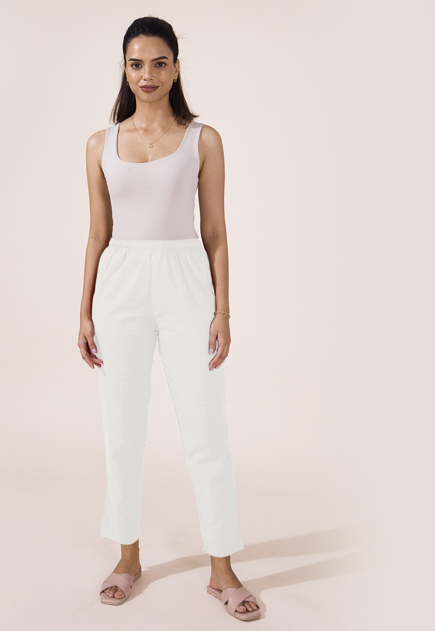 GO COLORS Solid Straight Pants-picture-24