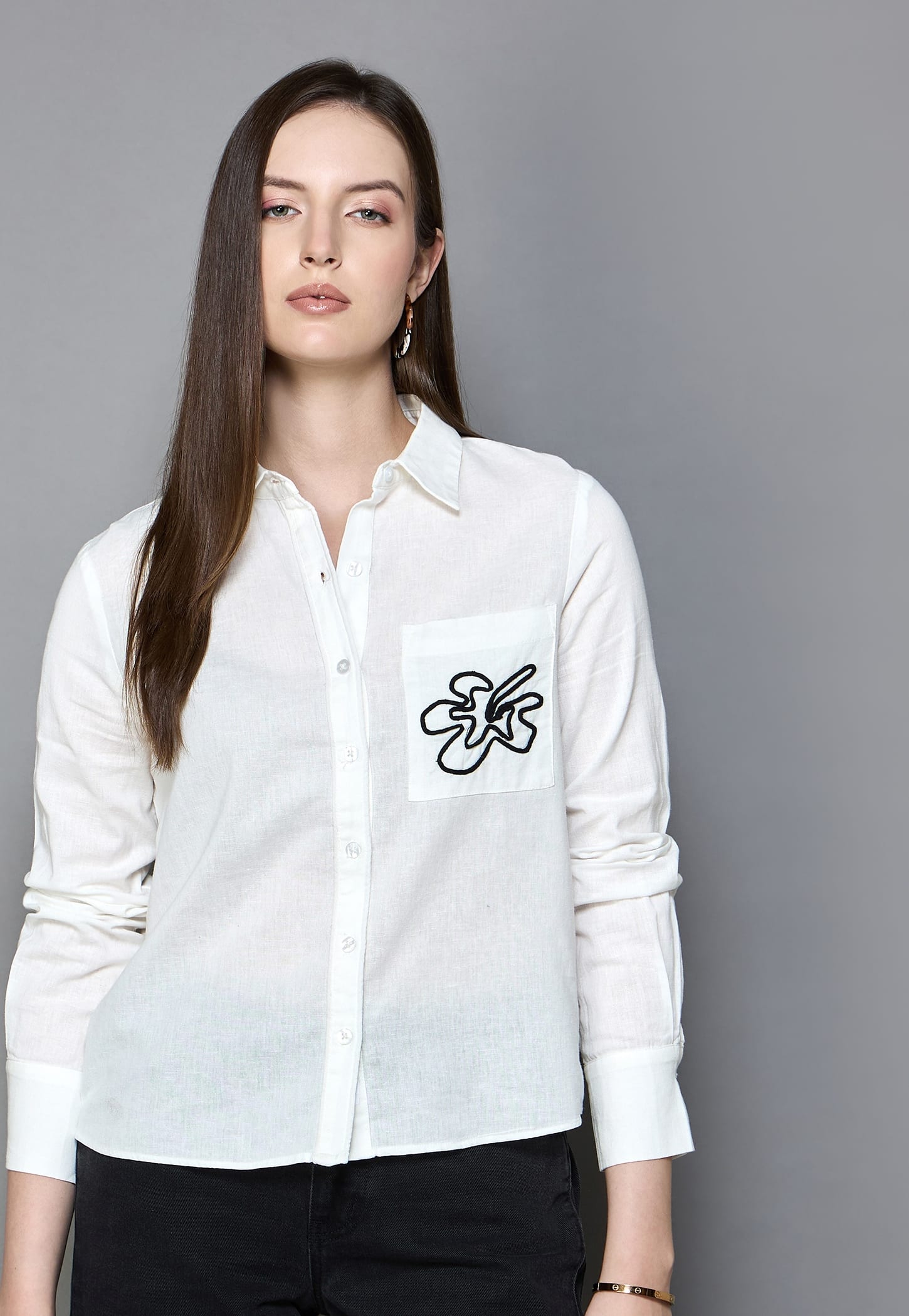 VERO MODA Embroidered Shirt-image-41