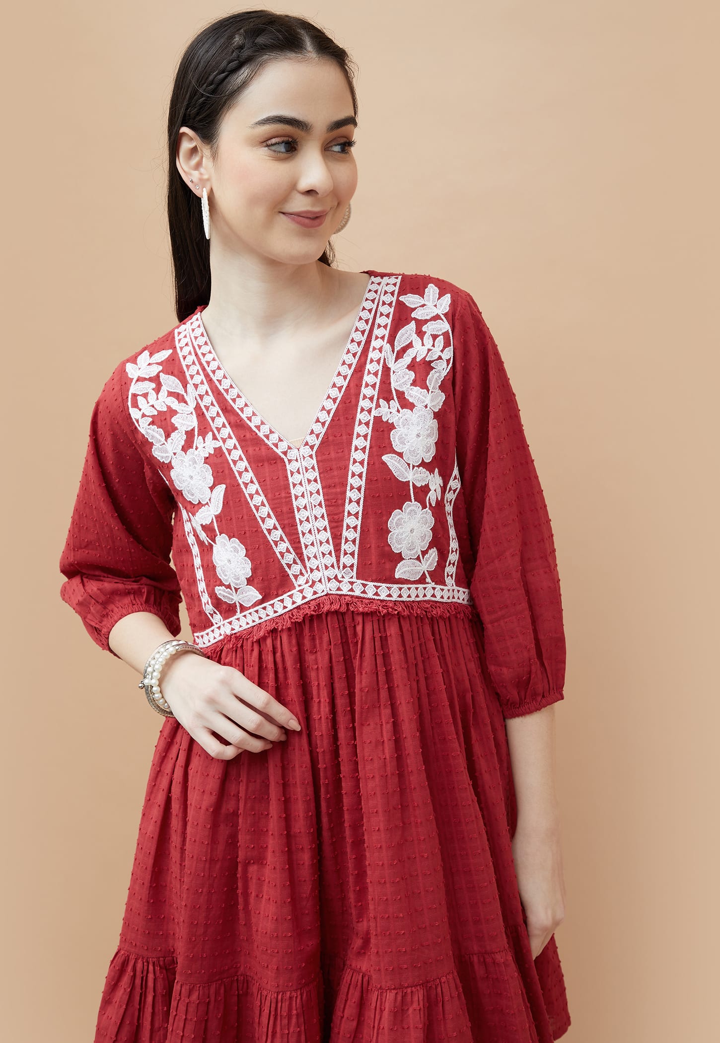 COLOUR ME Embroidered Mini Dress-picture-21