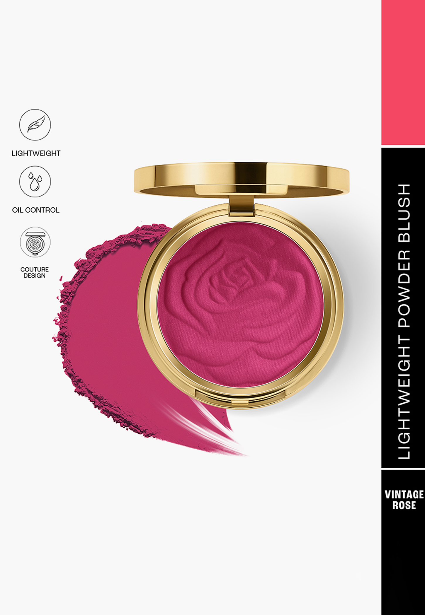 LAKME Showstopper Collection Rouge Bloom Powder Blush - Vintage Rose - 12g-image-43