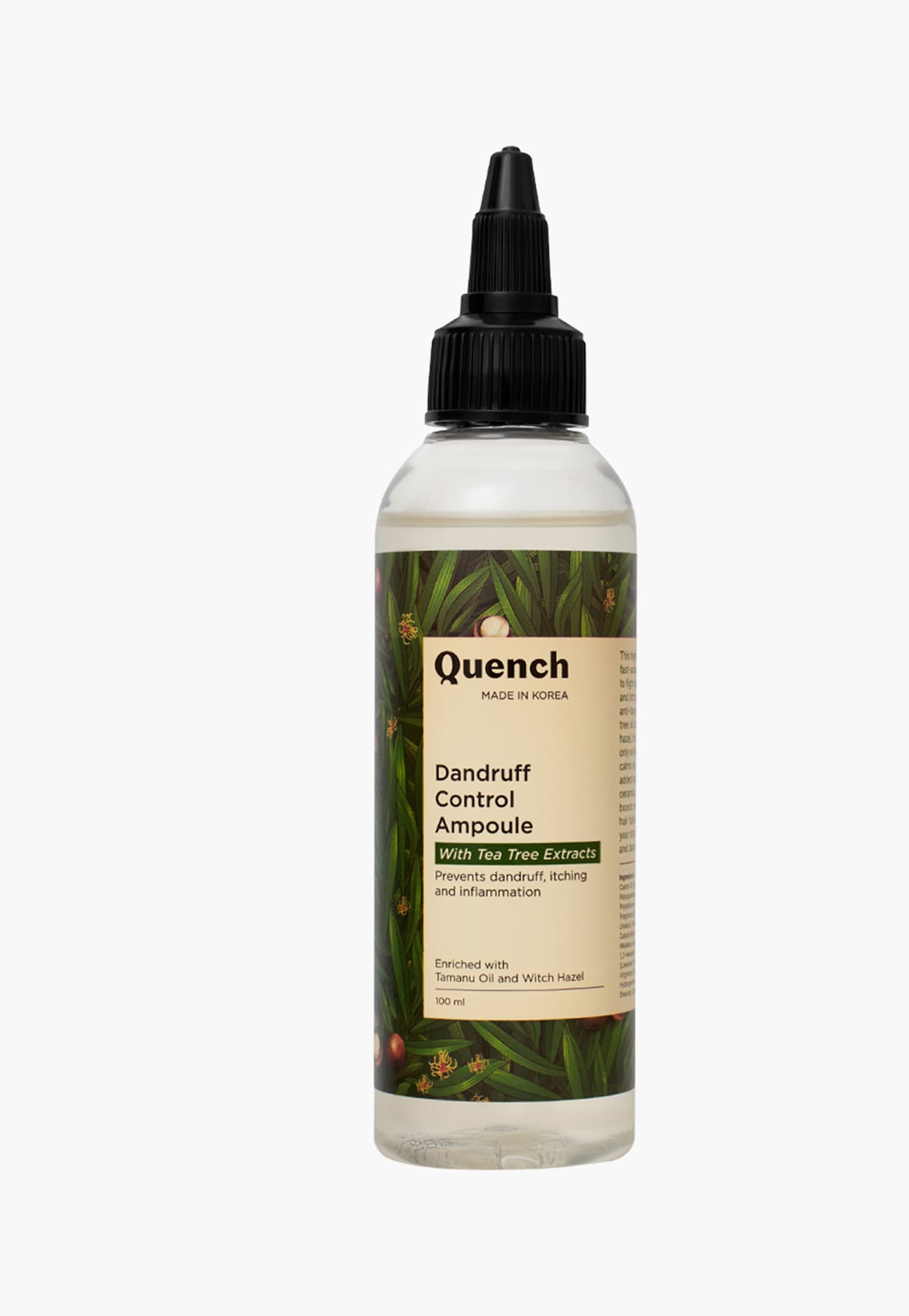 QUENCH Dandruff Control Ampoule With Tea Tree Extracts - 100ml-image-2