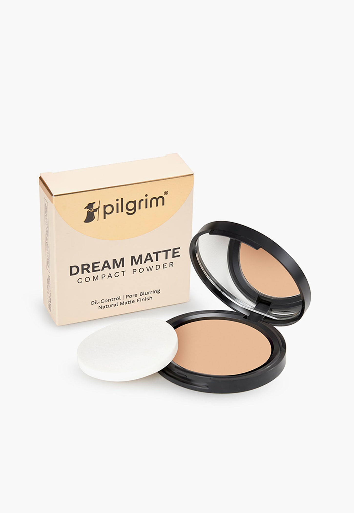 PILGRIM Dream Matte Compact Powder - Golden Beige - 9gm-picture-21