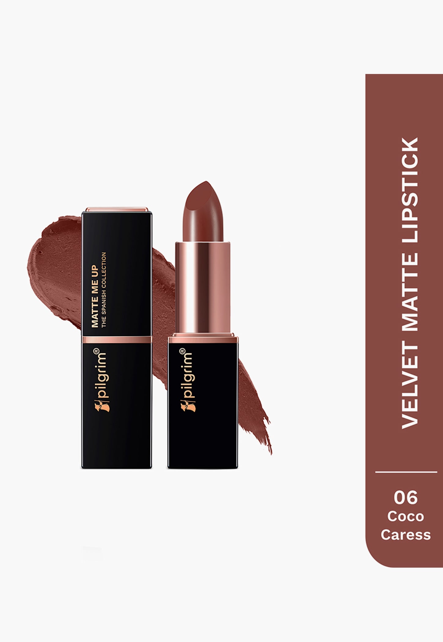 PILGRIM Velvet Matte Lipstick - Coco Caress - 4.2g-picture-16