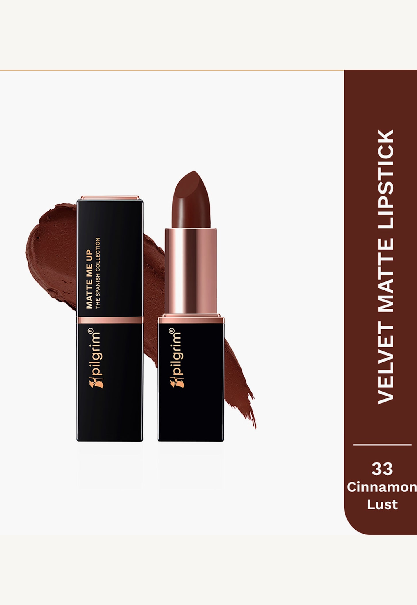 PILGRIM Matte Me Up The Spanish Collection Bullet Lipstick- Cinnamon Lust - 4.2gm-picture-24