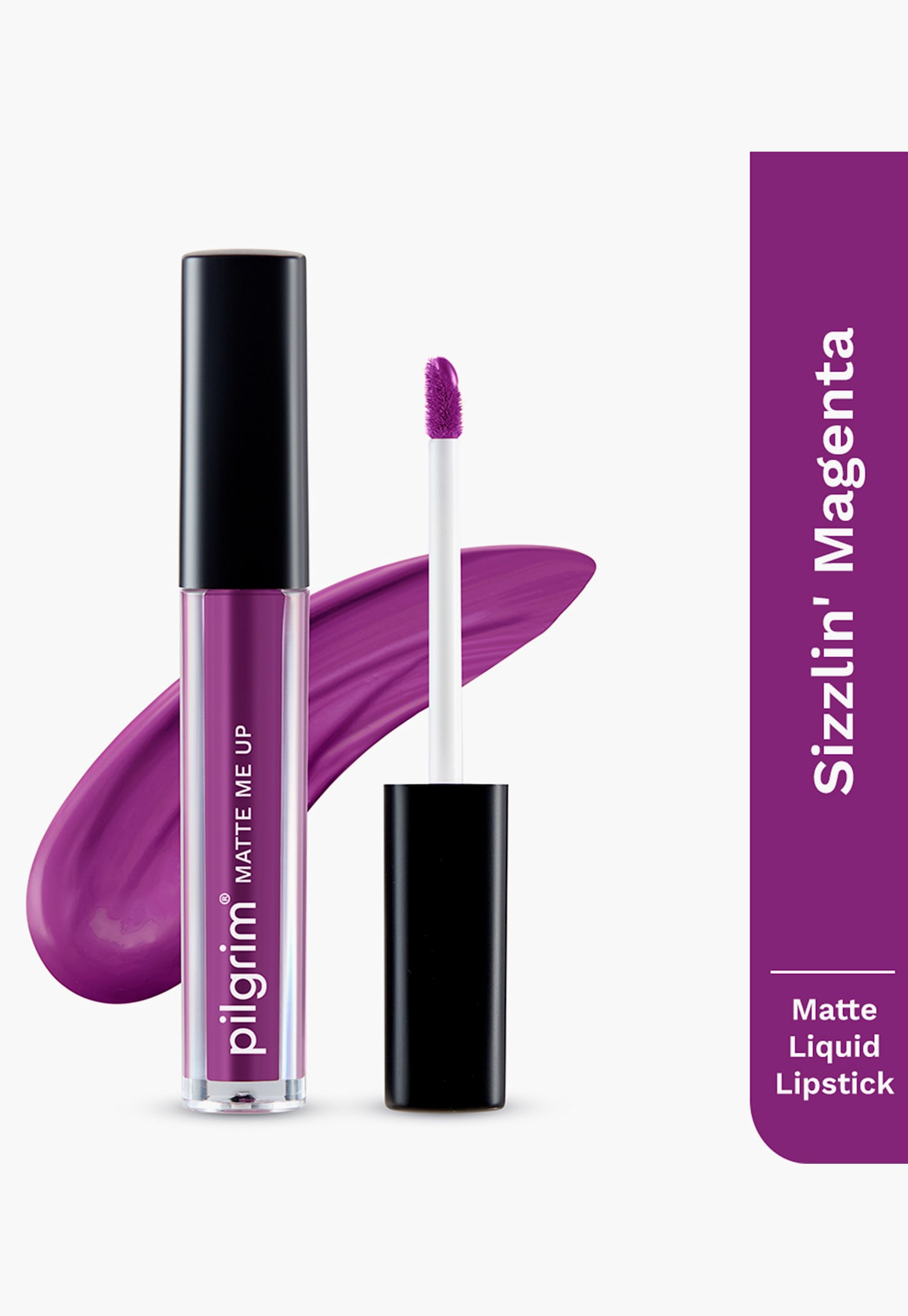 PILGRIM Matte Me Up Liquid Lipstick- Sizzling Magenta - 3ml-picture-13
