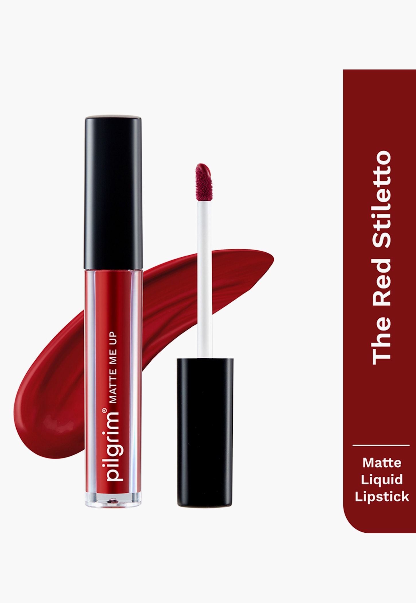 PILGRIM Matte Me Up Liquid Lipstick - The Red Stiletto - 3ml-picture-18