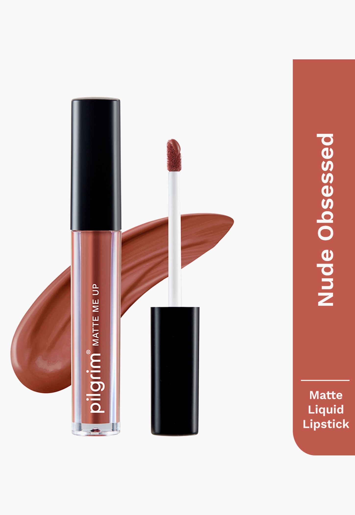 PILGRIM Matte Me Up Liquid Lipstick- Nude Obsessed - 3ml-picture-34