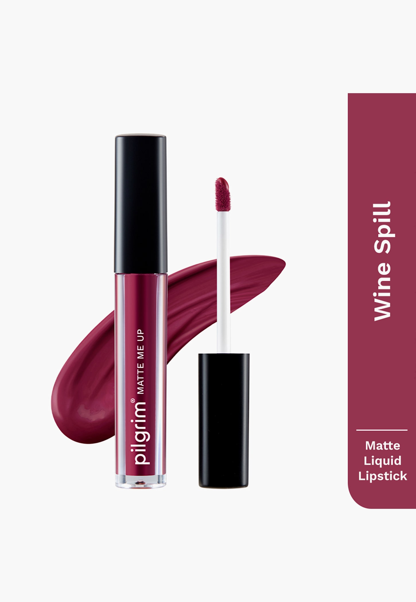 PILGRIM Matte Me Up Liquid Lipstick- Wine Spill - 3ml-picture-41
