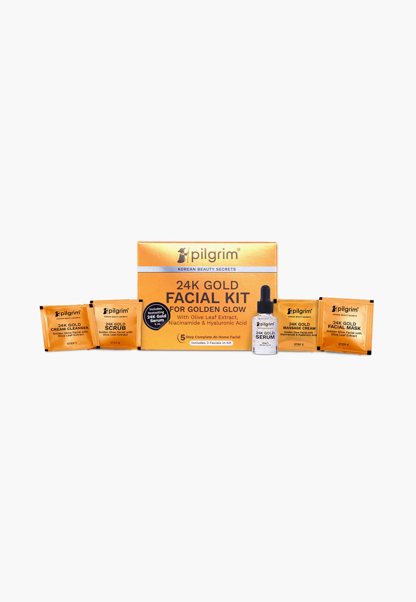 PILGRIM 24Kt Gold Facial Kit - 30g-picture-48