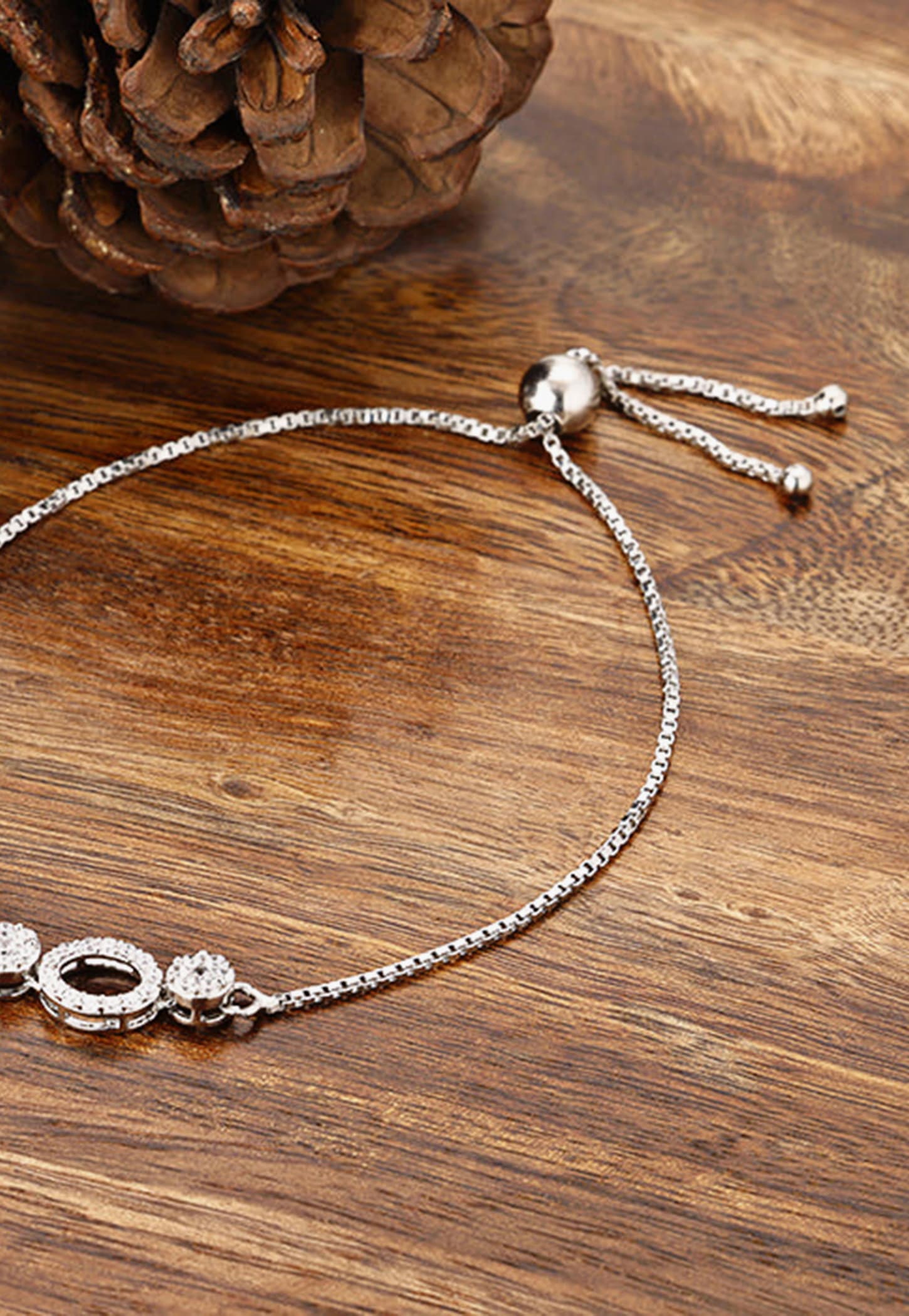 GIVA Sterling Silver Love Me More Bracelet-image-29