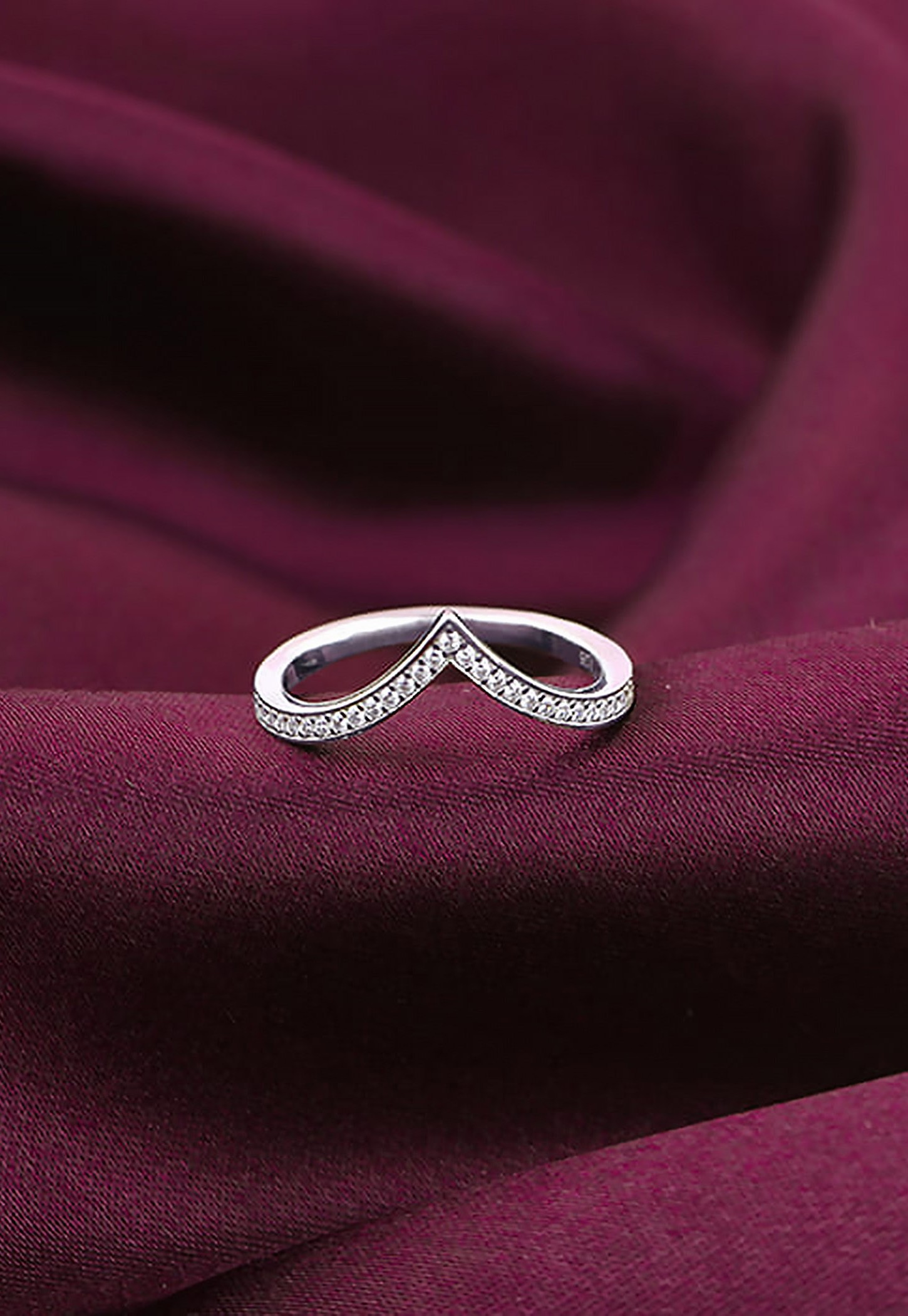 GIVA Sterling Silver Embellished Ring-image-48