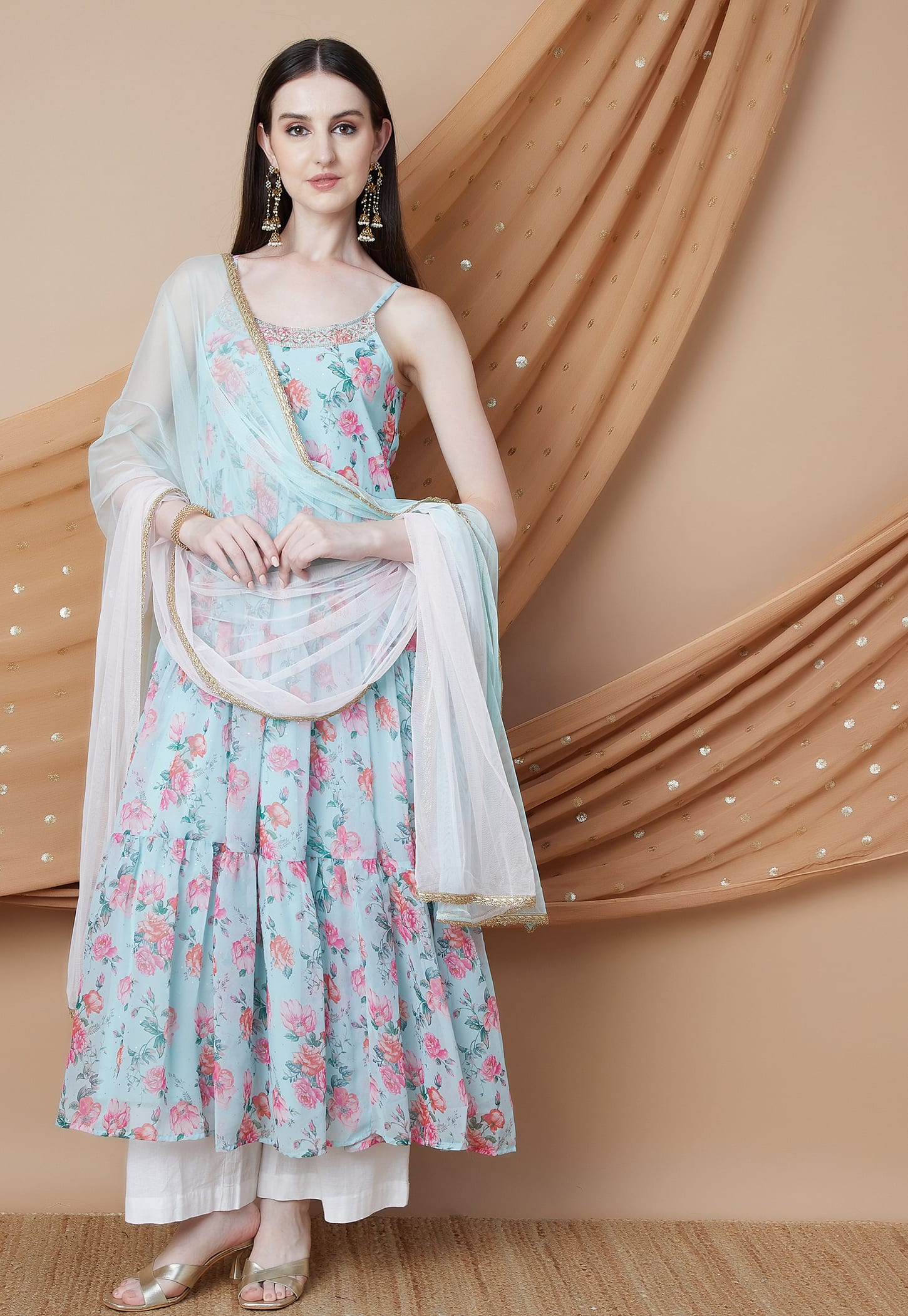 MELANGE Floral Print Kurta Set-picture-52