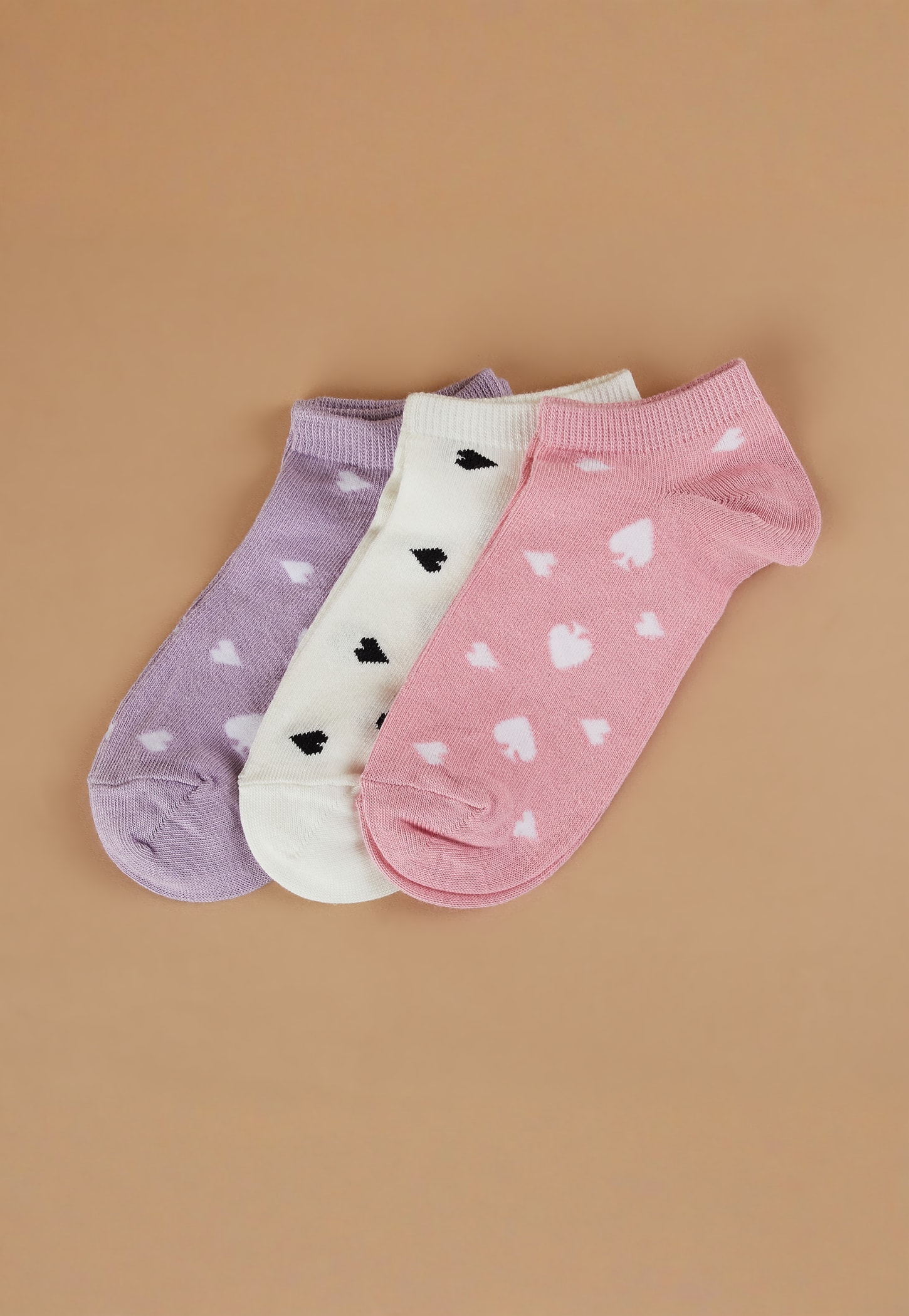GINGER Knitted Ankle-Length Socks - Pack of 3-picture-53