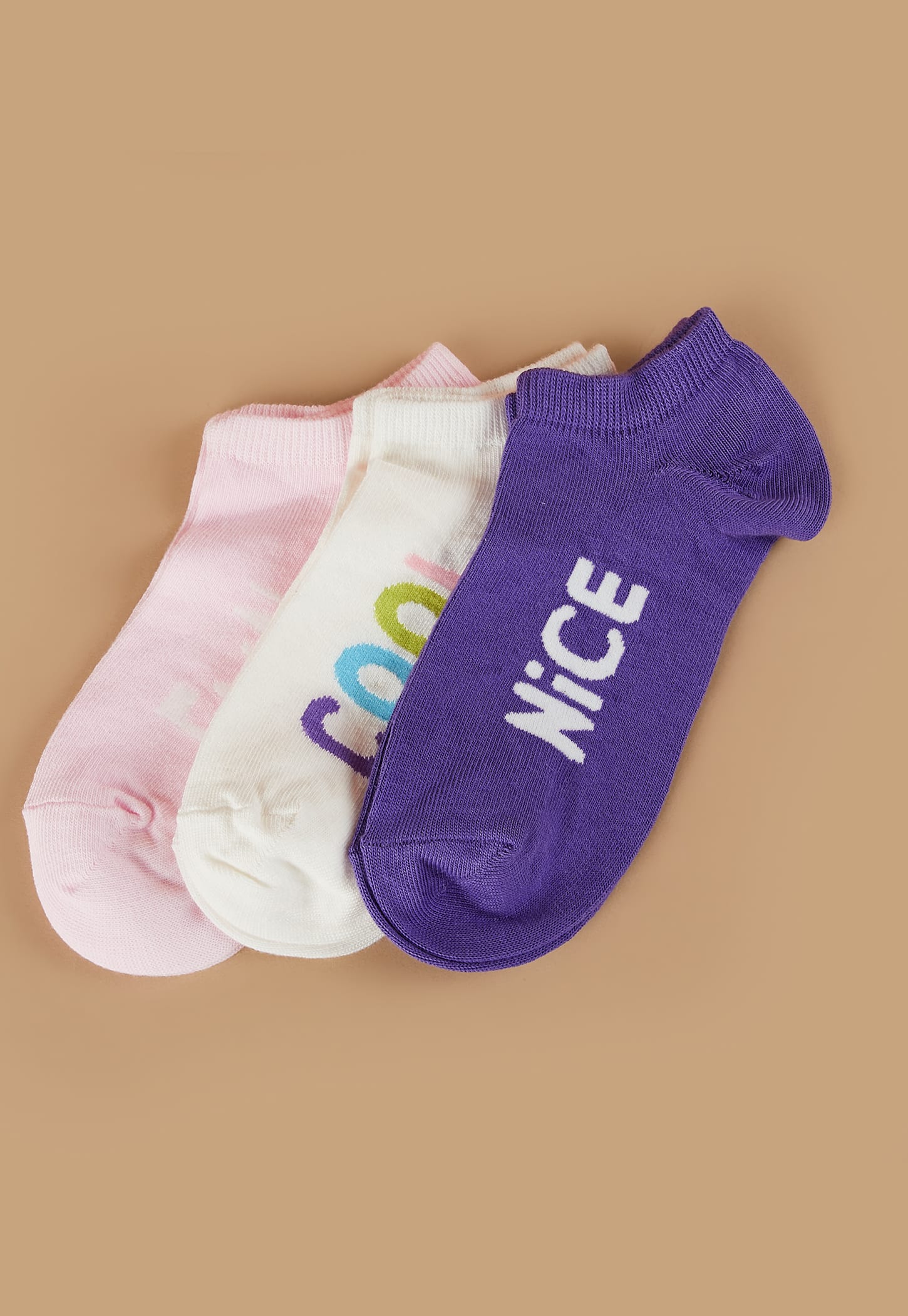 GINGER Knitted No-Show Socks - Pack of 3-picture-24