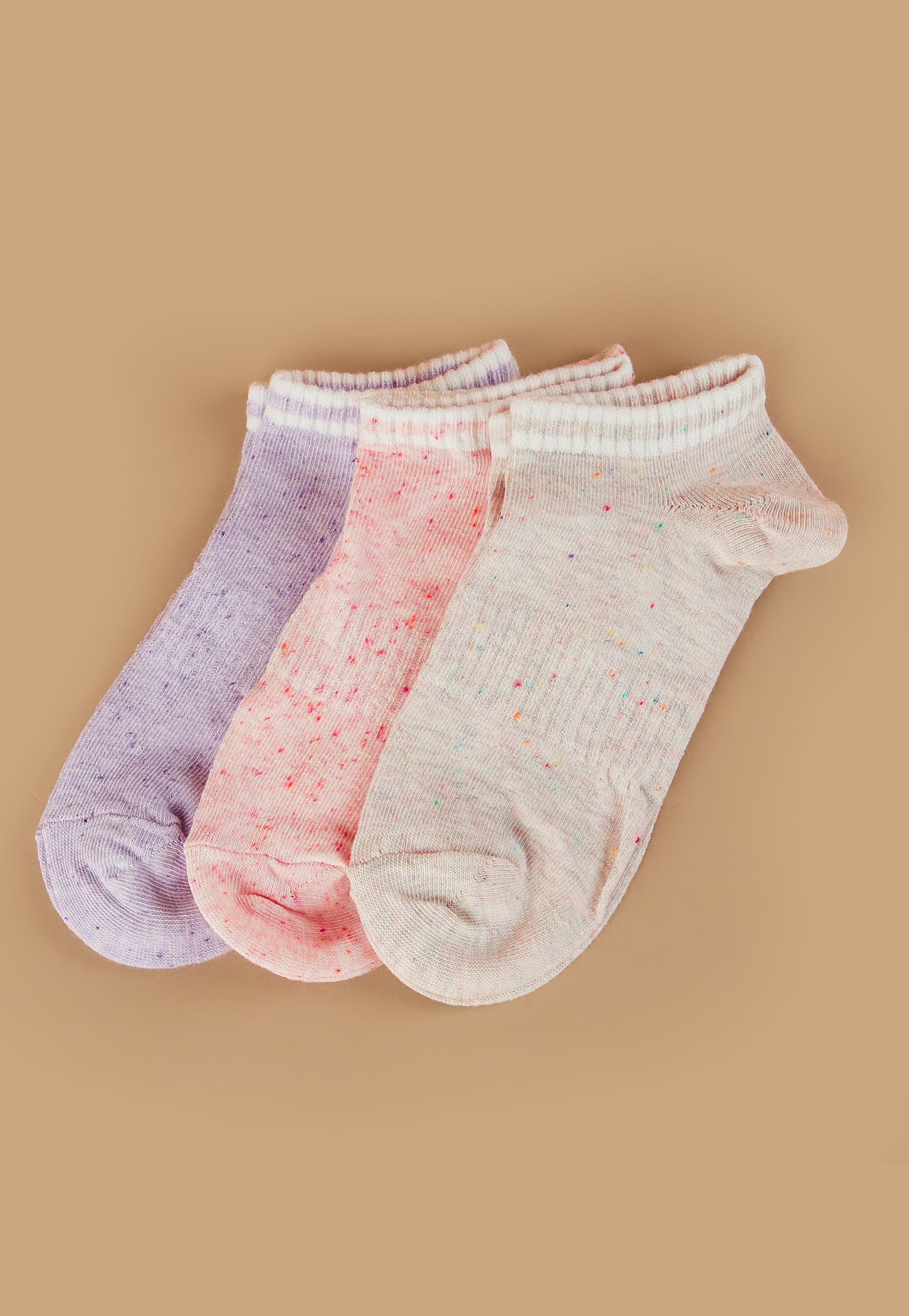 GINGER Knitted Ankle-Length Socks - Pack of 3-picture-22