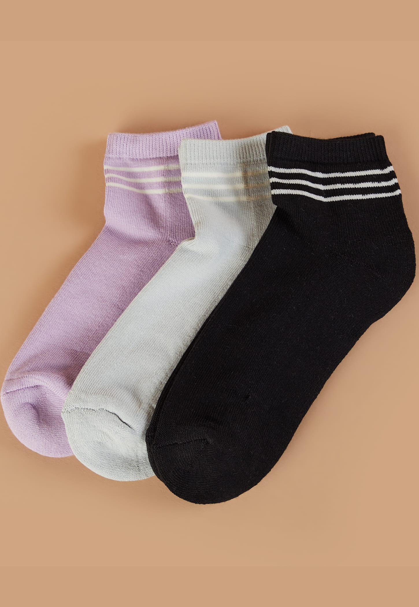 FAME FOREVER Patterned Ankle-Length Socks - Pack of 3-picture-13