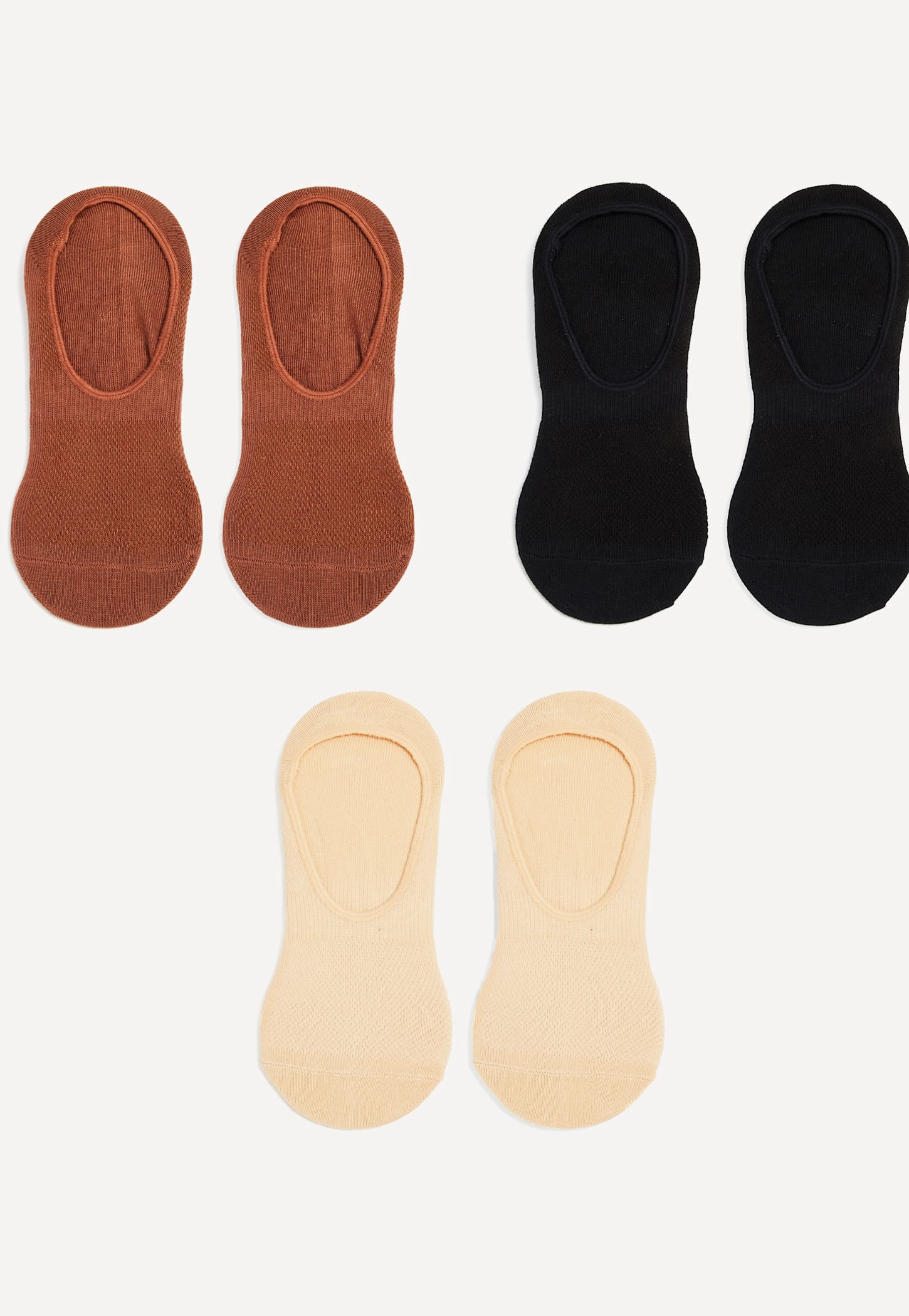 GINGER Knitted No-Show Socks - Pack of 3-picture-31
