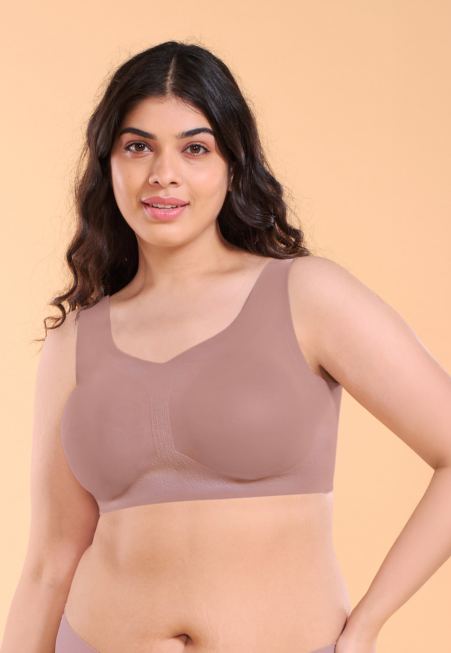 ENAMOR Solid Padded Non-Wired Minimizer Bra-picture-22