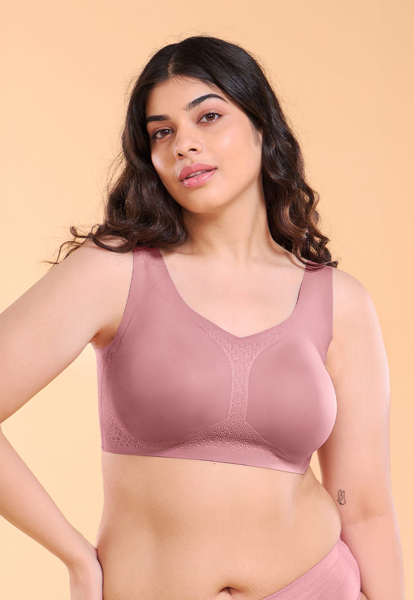 ENAMOR Solid Padded Non-Wired Minimizer Bra-picture-53