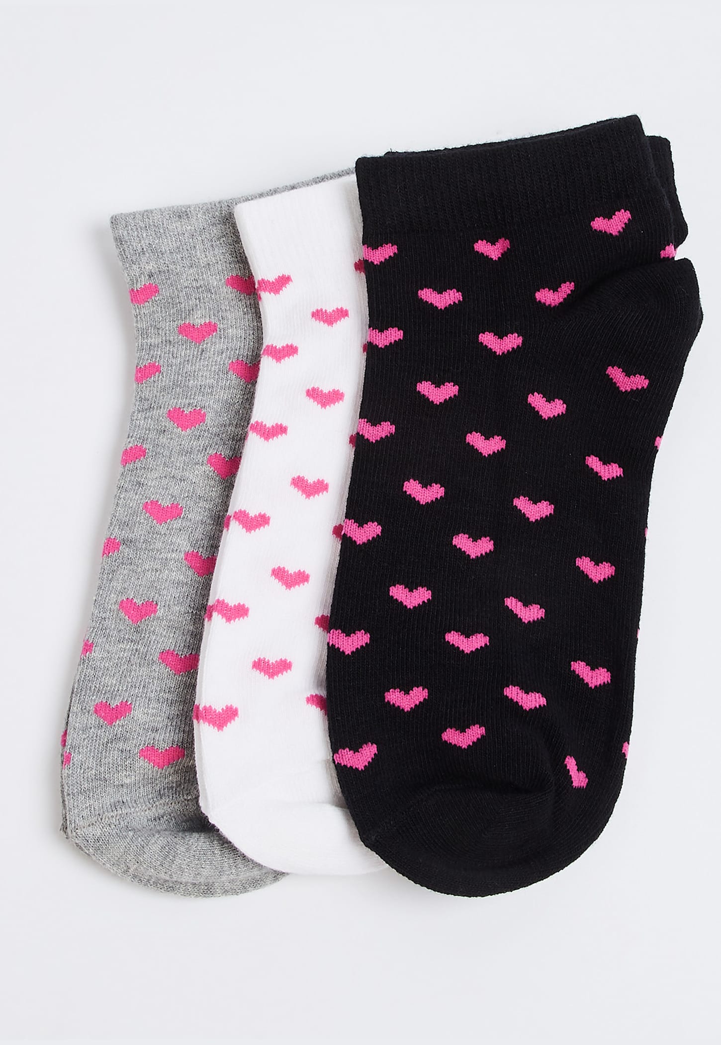 GINGER Knitted Ankle-Length Socks - Pack of 3-picture-38
